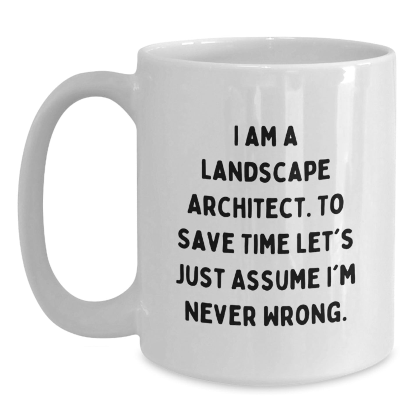 Funny Landscape Architect Gifts for Christmas, Unique White Coffee Mugs with I Am A Landscape Architect Quote, Gifts from Friends to Landscape Architects, Landscape Architect White Coffee Mug - Main
