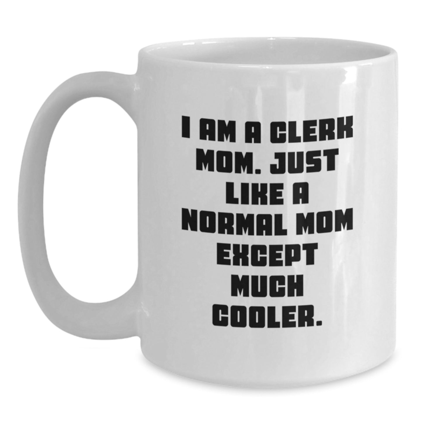Funny Clerk White Coffee Mug Gifts from Friends to Clerk for Christmas - Main