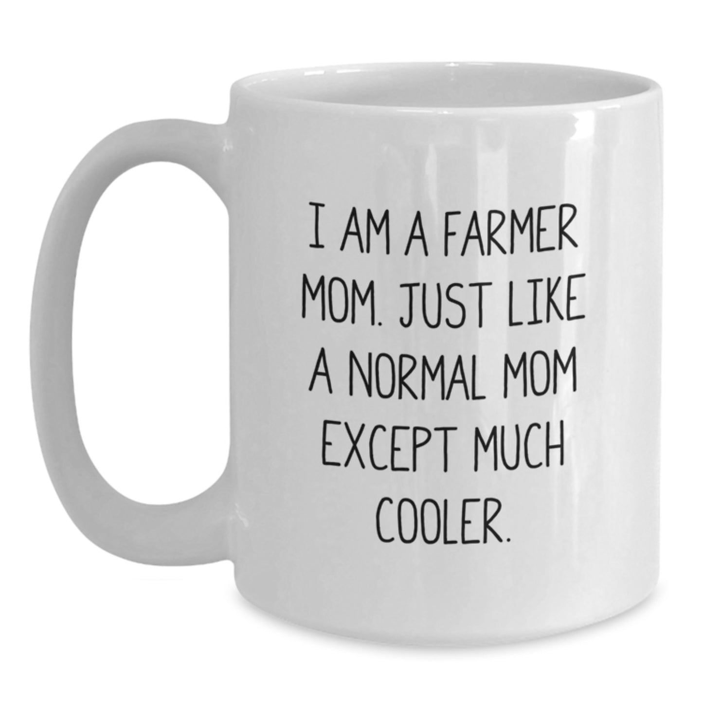 Funny Farmer White Coffee Mug Gifts from Family, Farmer Mom Gifts for Him, Women, Friends, Coworkers during Christmas Unique Occasions - Main