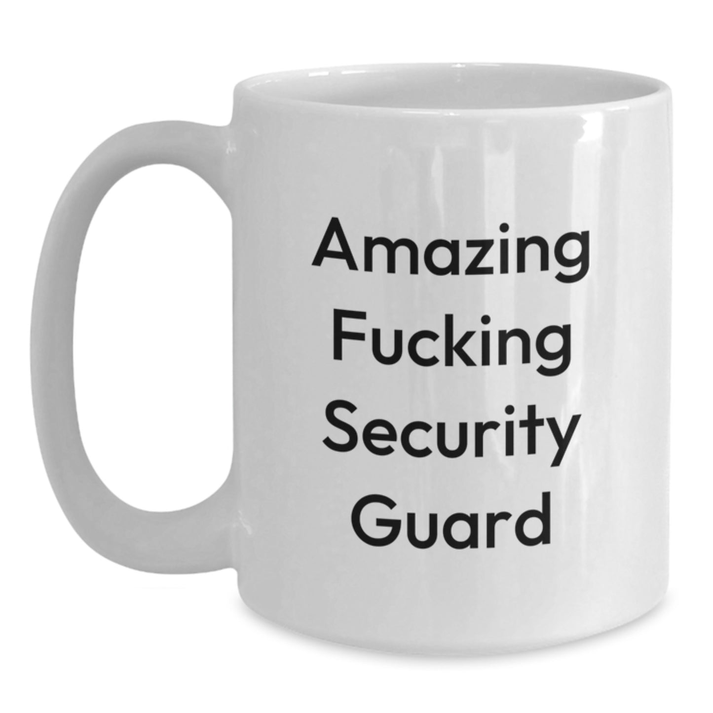 Funny Security Guard Gifts from Friends, Amazing Security Guard White Coffee Mug for Men, Unique Christmas Unique Gifts for Security Guard - Main