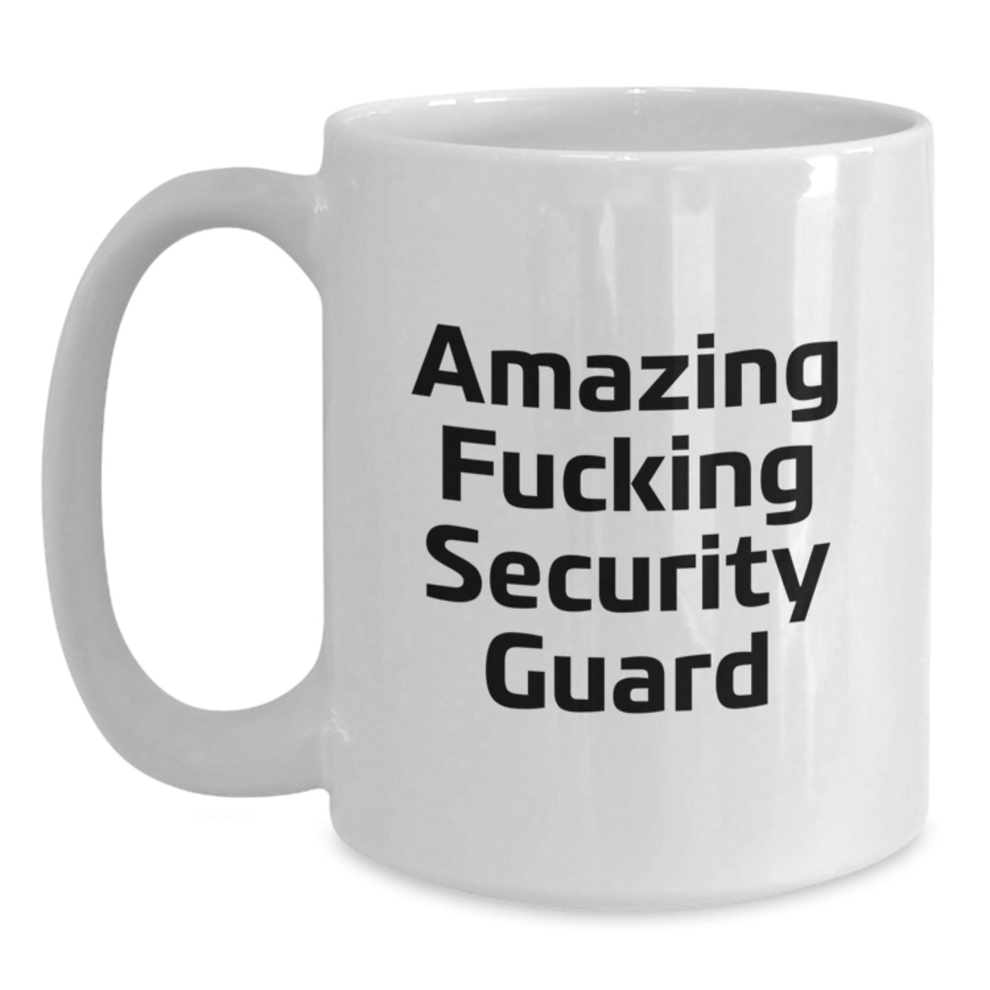 Funny Security Guard White Coffee Mug Gifts from Men to Women, Friends, or Family, Christmas Unique Presents - Main