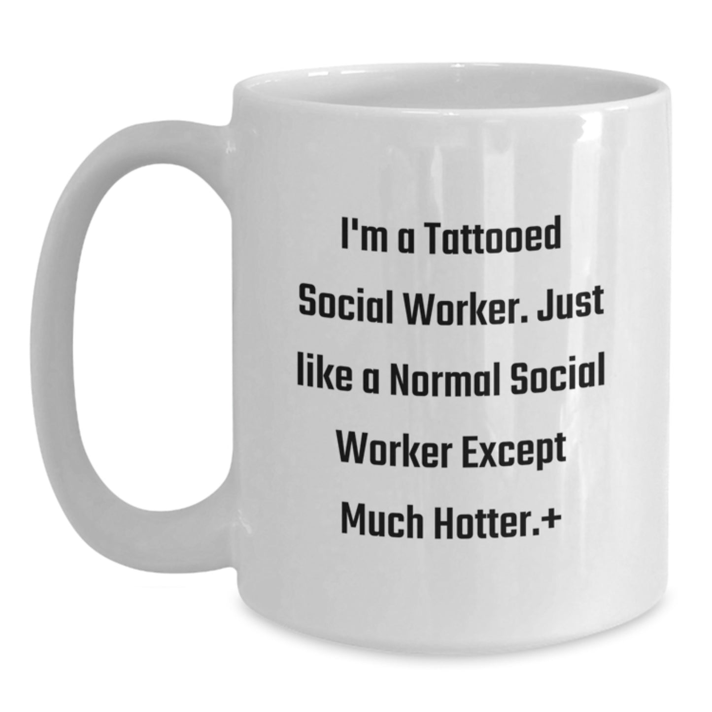 Funny Social Worker Christmas Unique Gifts from Friends to Social Workers - White Coffee Mug - Social Worker Humor - Main