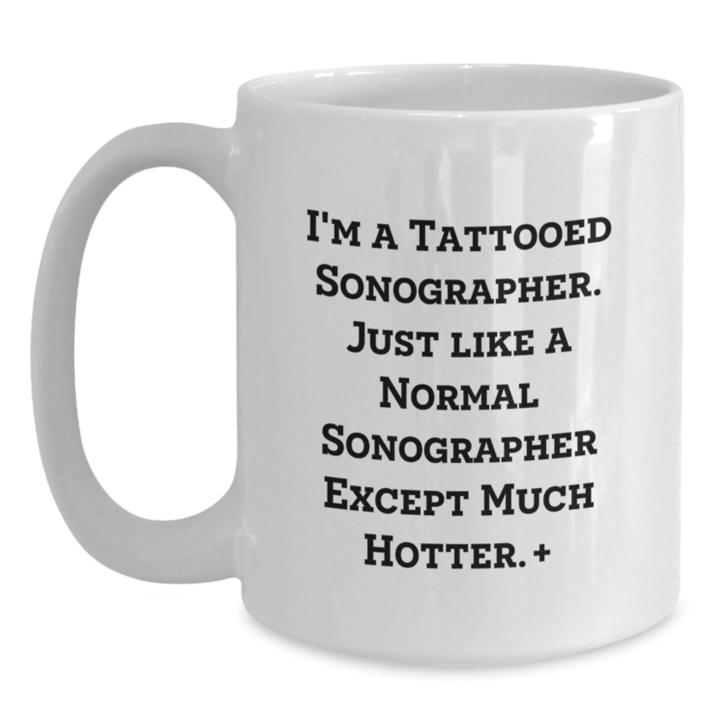 Funny Sonographer Gifts, Unique White Coffee Mugs, Christmas Unique Gifts from Friends, Gift for Sonographer Men - Main