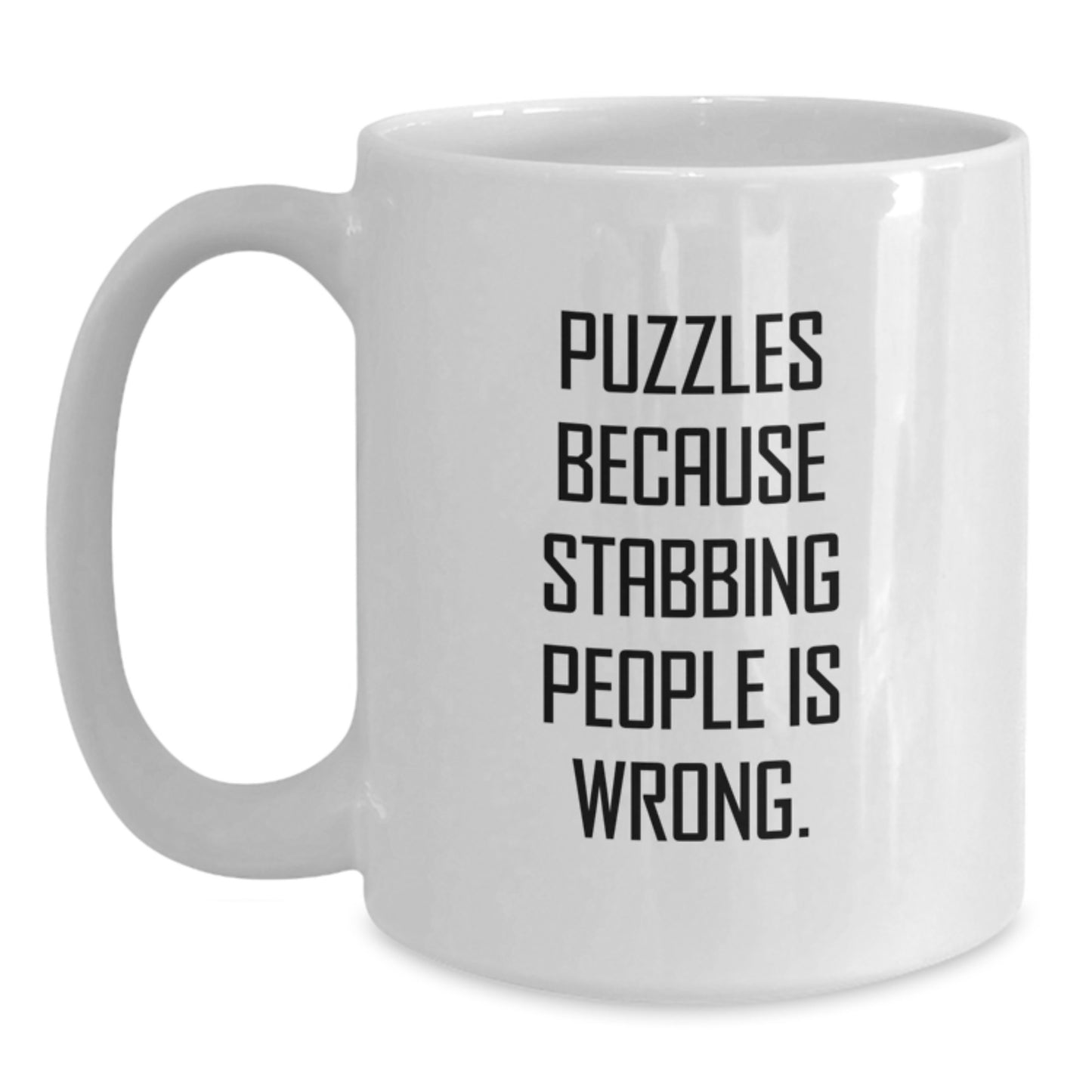 Funny Puzzles Gifts for Men Funny White Coffee Mug, Puzzles Lover, Christmas Unique Gifts from Friends - Main