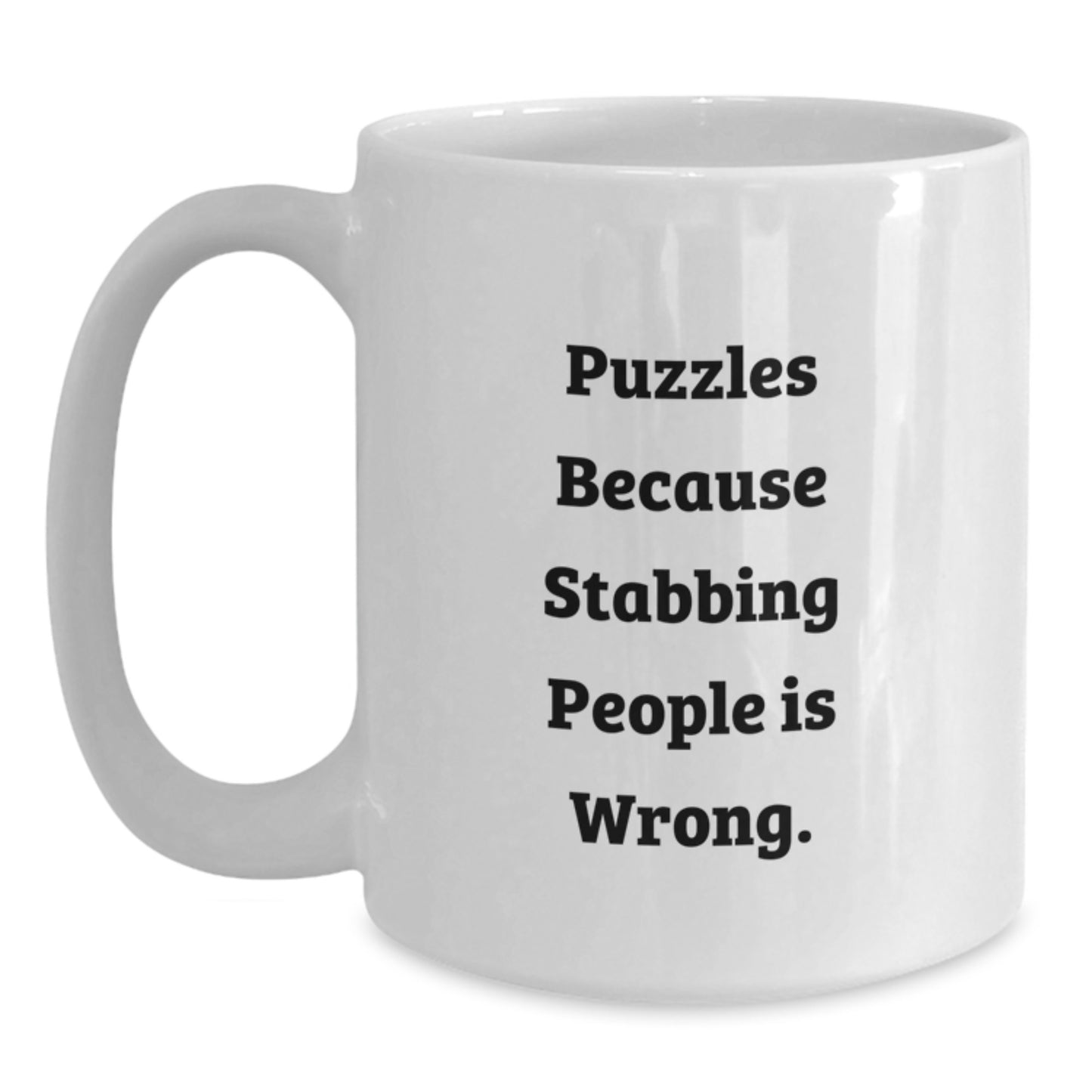 Puzzles Christmas Unique Gifts for Friends, Funny Coffee Mugs, White Ceramic Mug for Puzzles Enthusiasts - Gifts from Men - Main