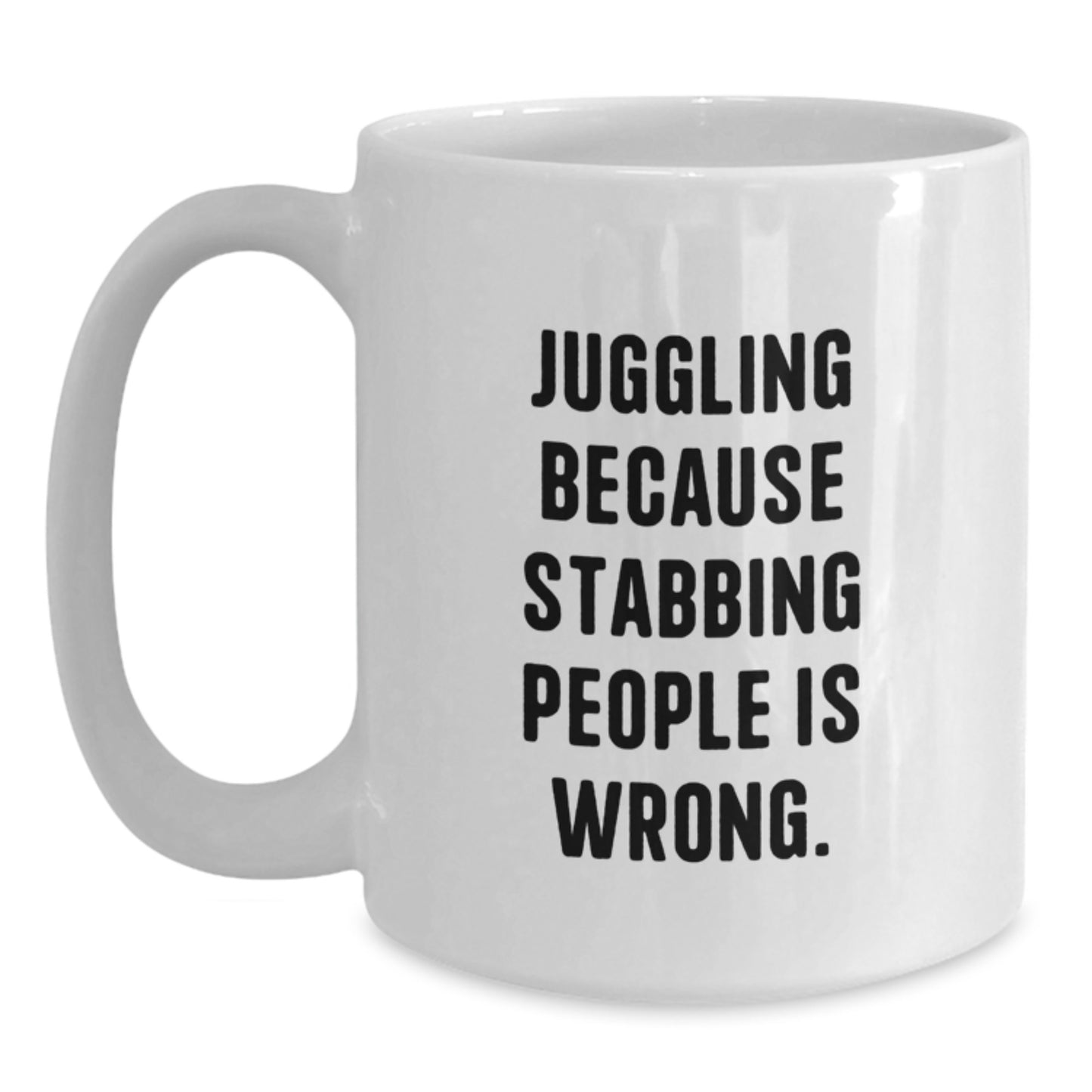Funny Juggling White Coffee Mug Gifts for Men, Women, or Juggling Friends from Family for Christmas Unique Present - Main