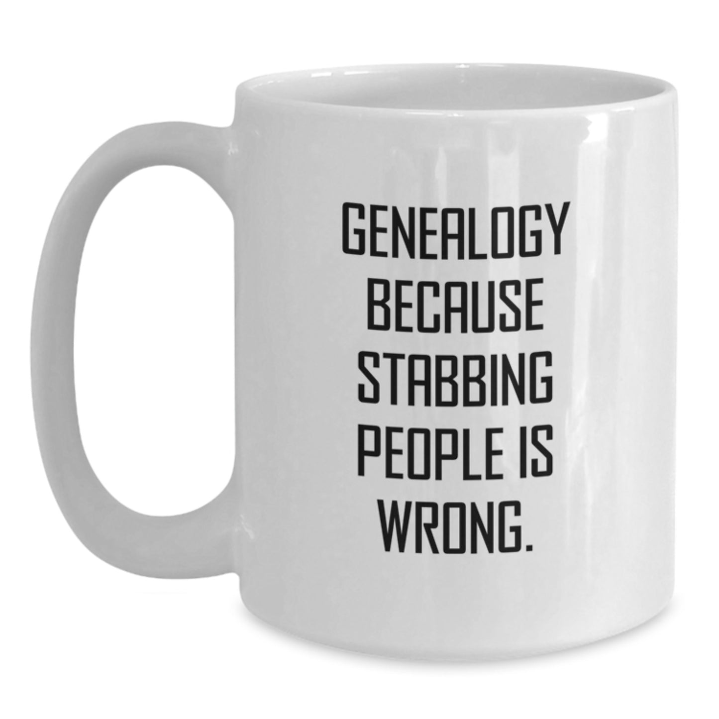 Genealogy Humor White Coffee Mugs Gifts from Friends for Genealogy Enthusiasts This Christmas - Main