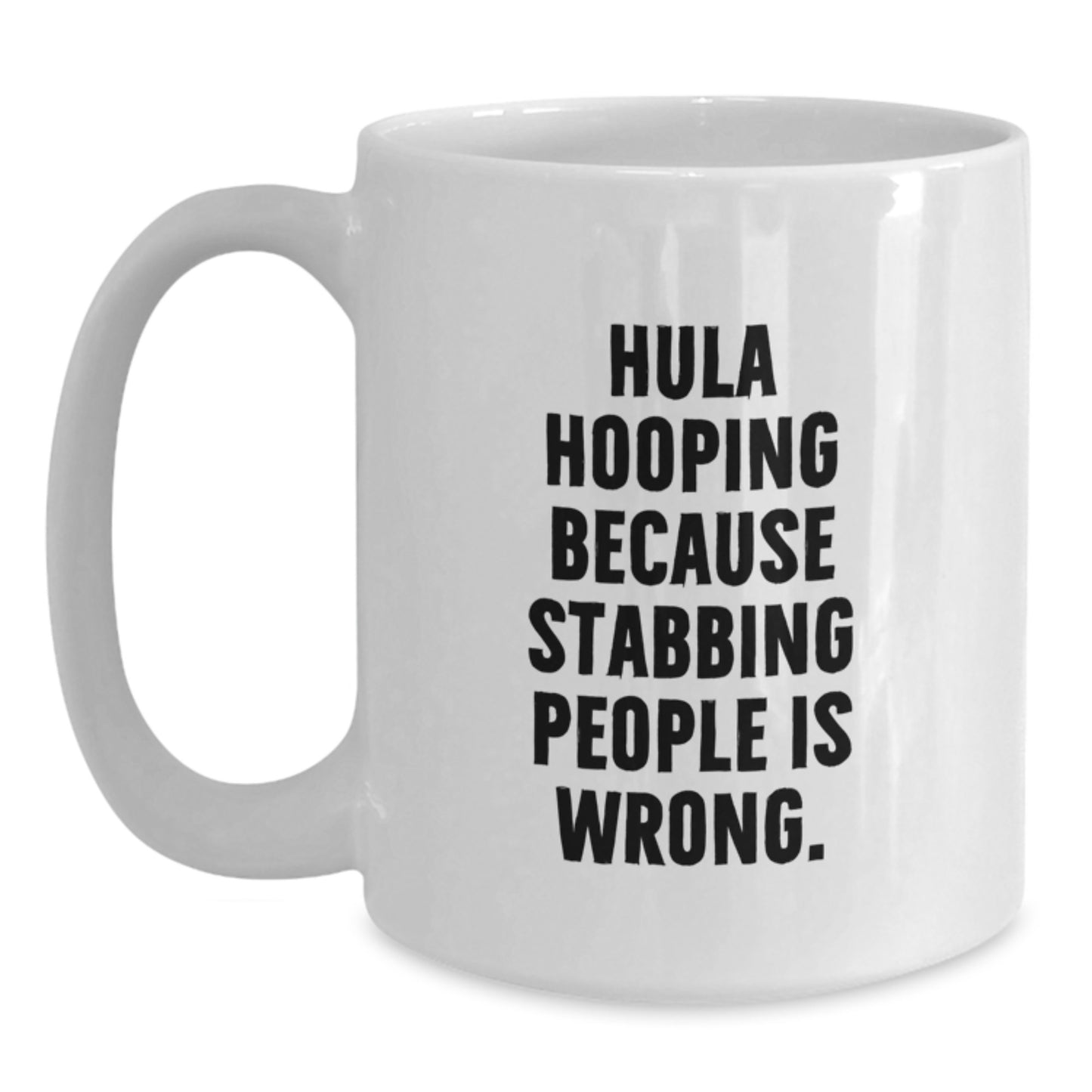 Hula Hooping Gifts for Her, Funny White Coffee Mug, Unique Christmas Memorable Presents for Friends and Family from Men - Main
