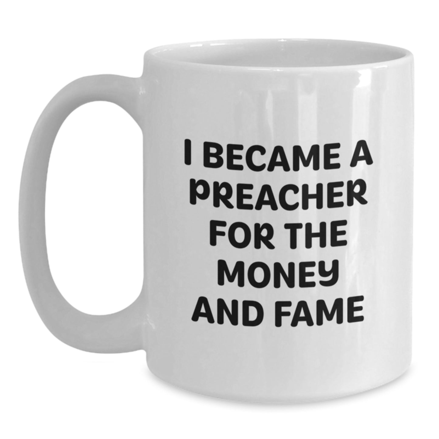 Funny Preacher Gifts for Christmas Unique Gifts from Friends - White Coffee Mug for Preacher Men - Main