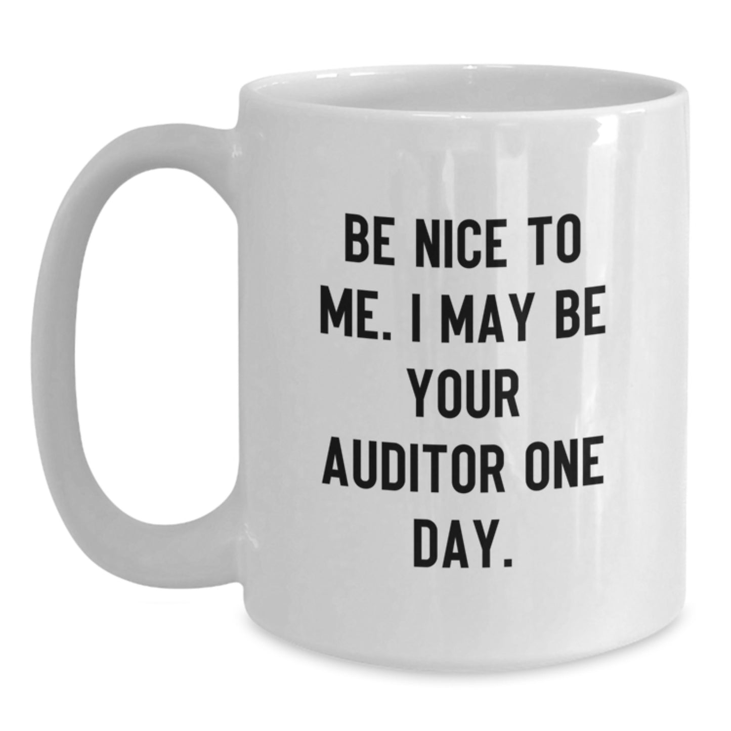 Funny Auditor Gifts from Men, White Coffee Mug for Auditor Friends at Christmas Unique Gifts - Main
