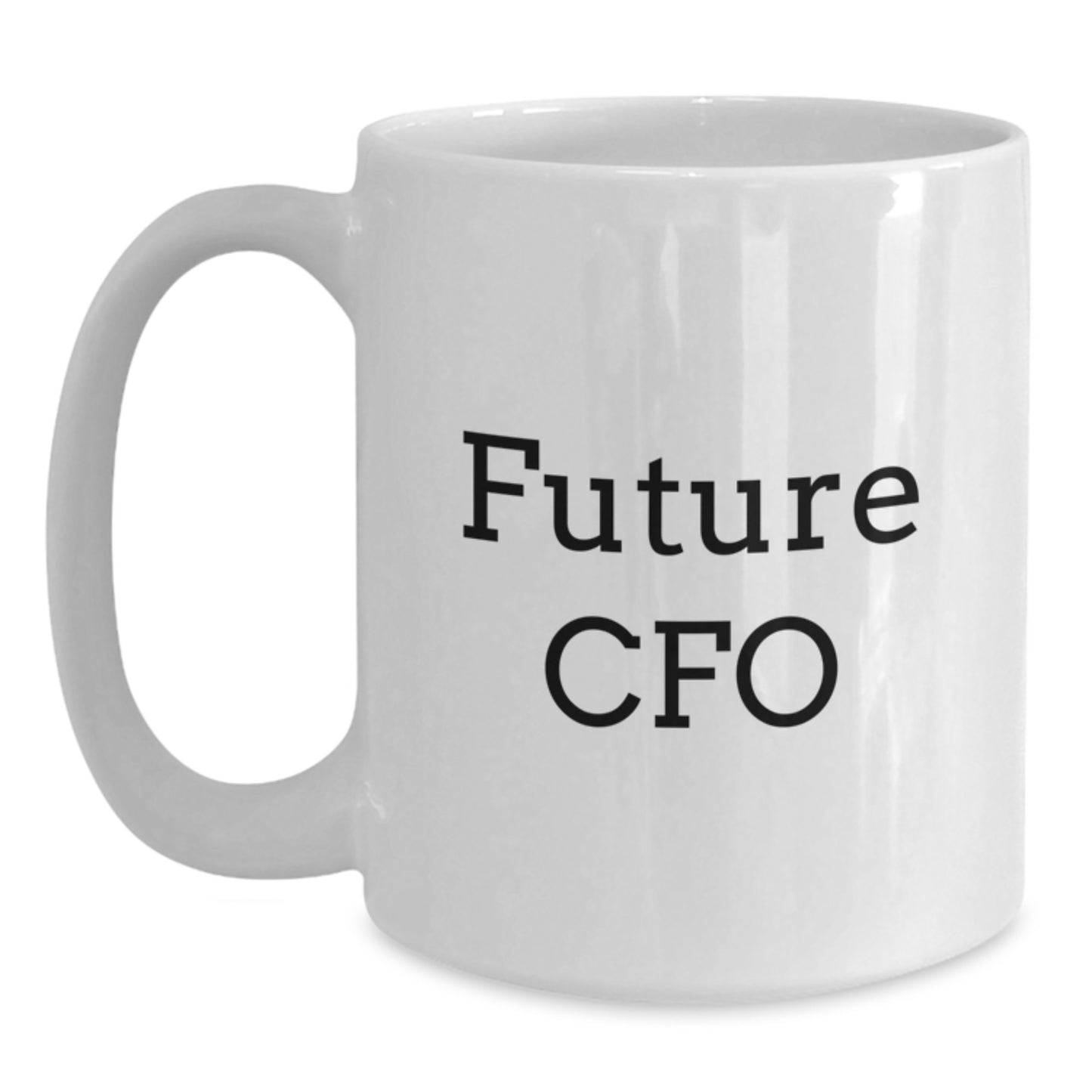 Funny CFO Gifts from Friends for Birthday Unique CFO White Coffee Mugs, Future CFO Humor, White Coffee Mug for CFO, Funny Quote 'You're Future CFO, You're Doing Great!' - Main