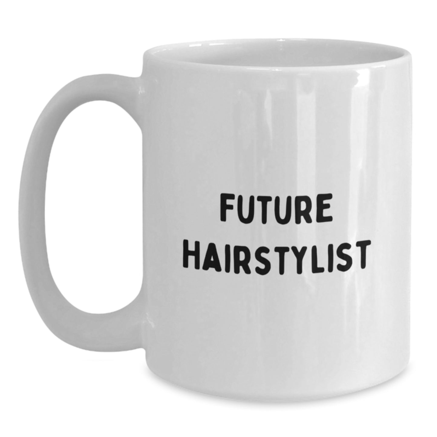 Funny Hairstylist Gifts from Friends for Future Hairstylist Birthday Unique White Coffee Mugs, Inspirational Quote 'You're a Cut Above the Rest', 11oz or 15oz Capacity, Microwave and Dishwasher Safe - Main