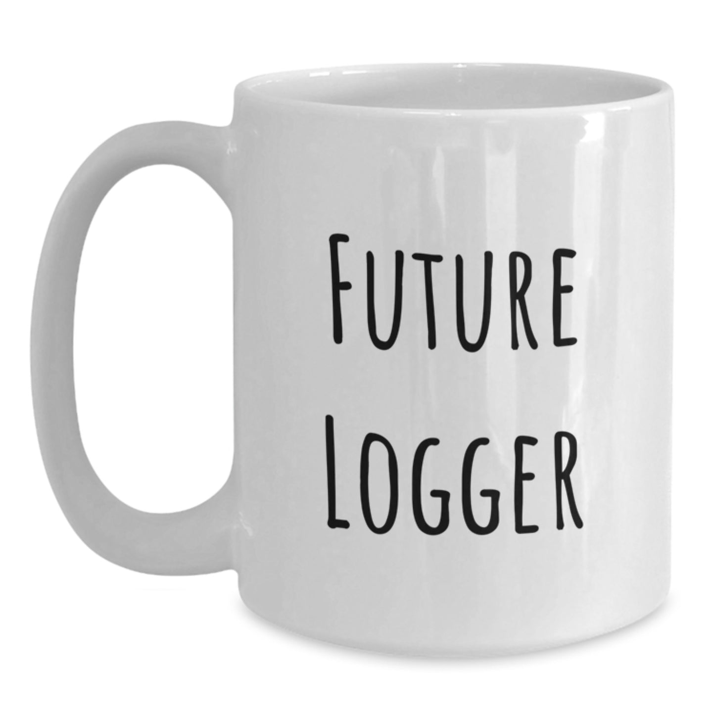 Funny Future Logger White Coffee Mug Gifts from Men to Logger Friends on Christmas - Main