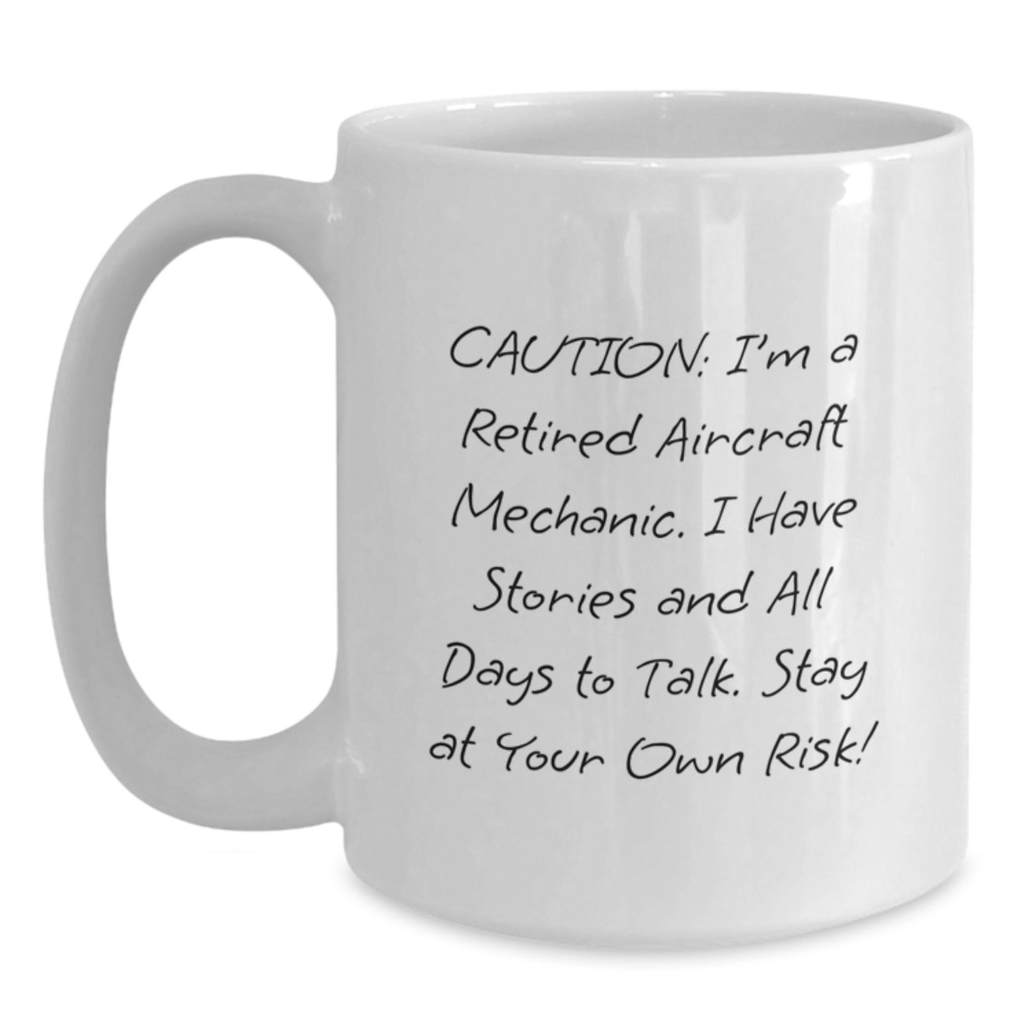 Gifts from Friends to Aircraft Mechanic Funny Mug White Christmas Unique Gifts for Him - Main