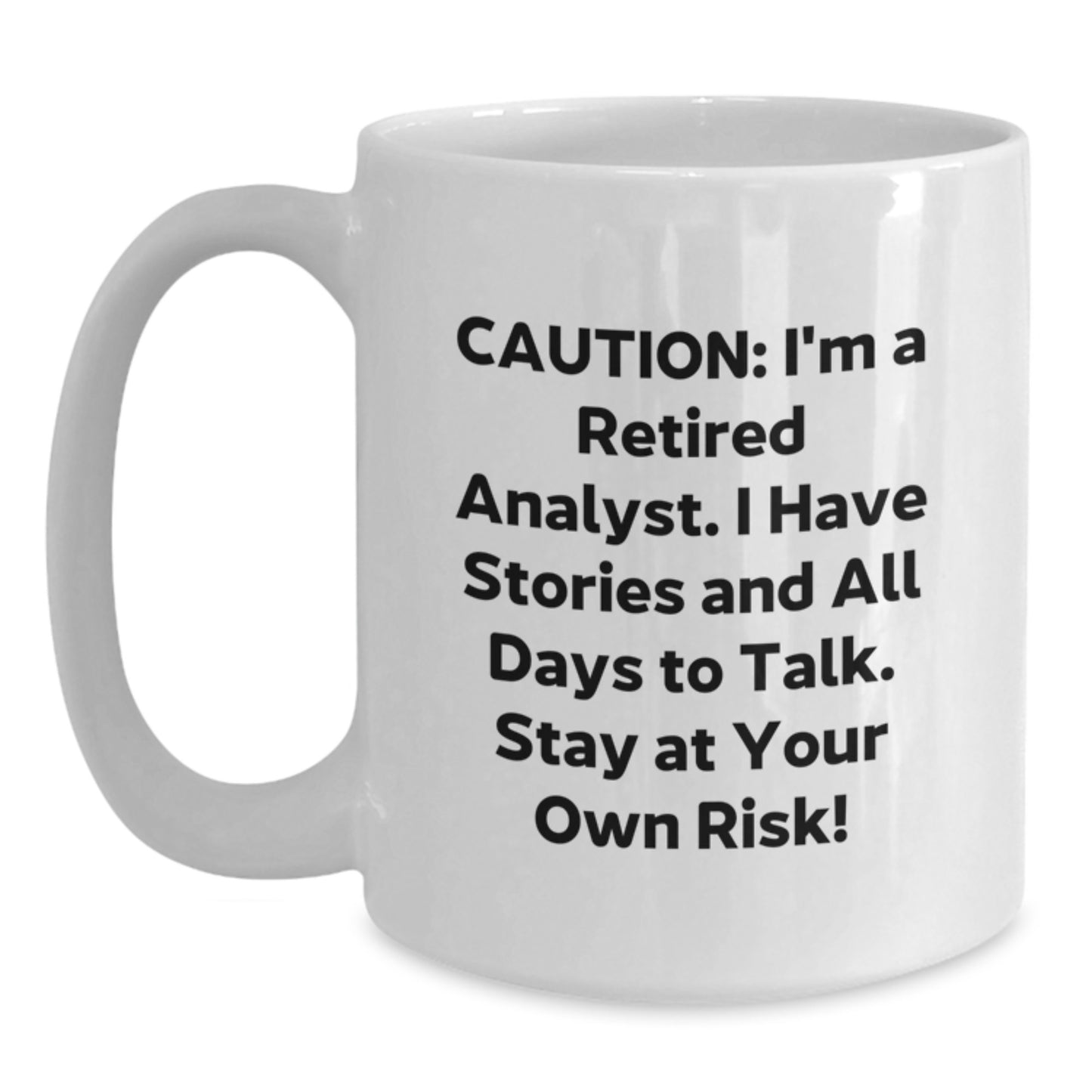 Funny Analyst White Coffee Mug Gifts from Men to Friends, Perfect for Christmas Unique Gifts - Main