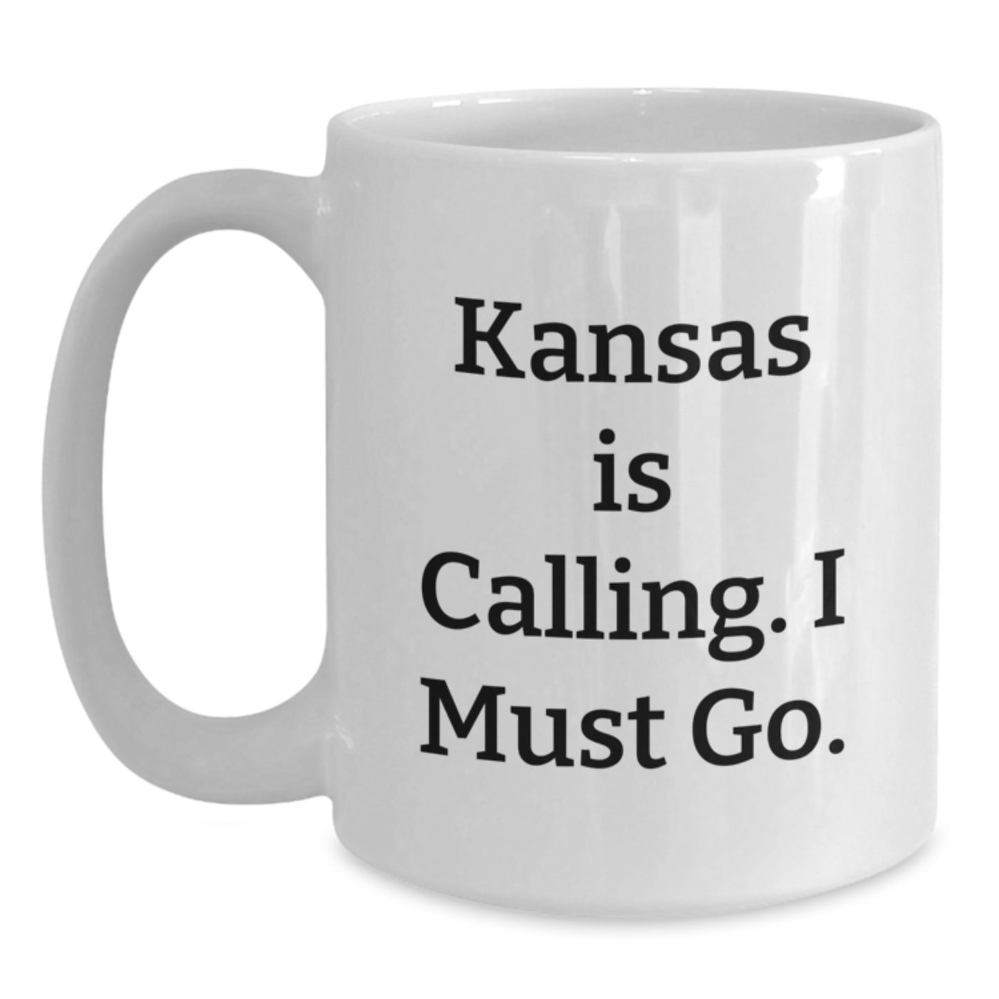 Funny White Coffee Mugs for Kansas Lovers - Gifts from Friends to Family, Inspirational Quote for Christmas - Main