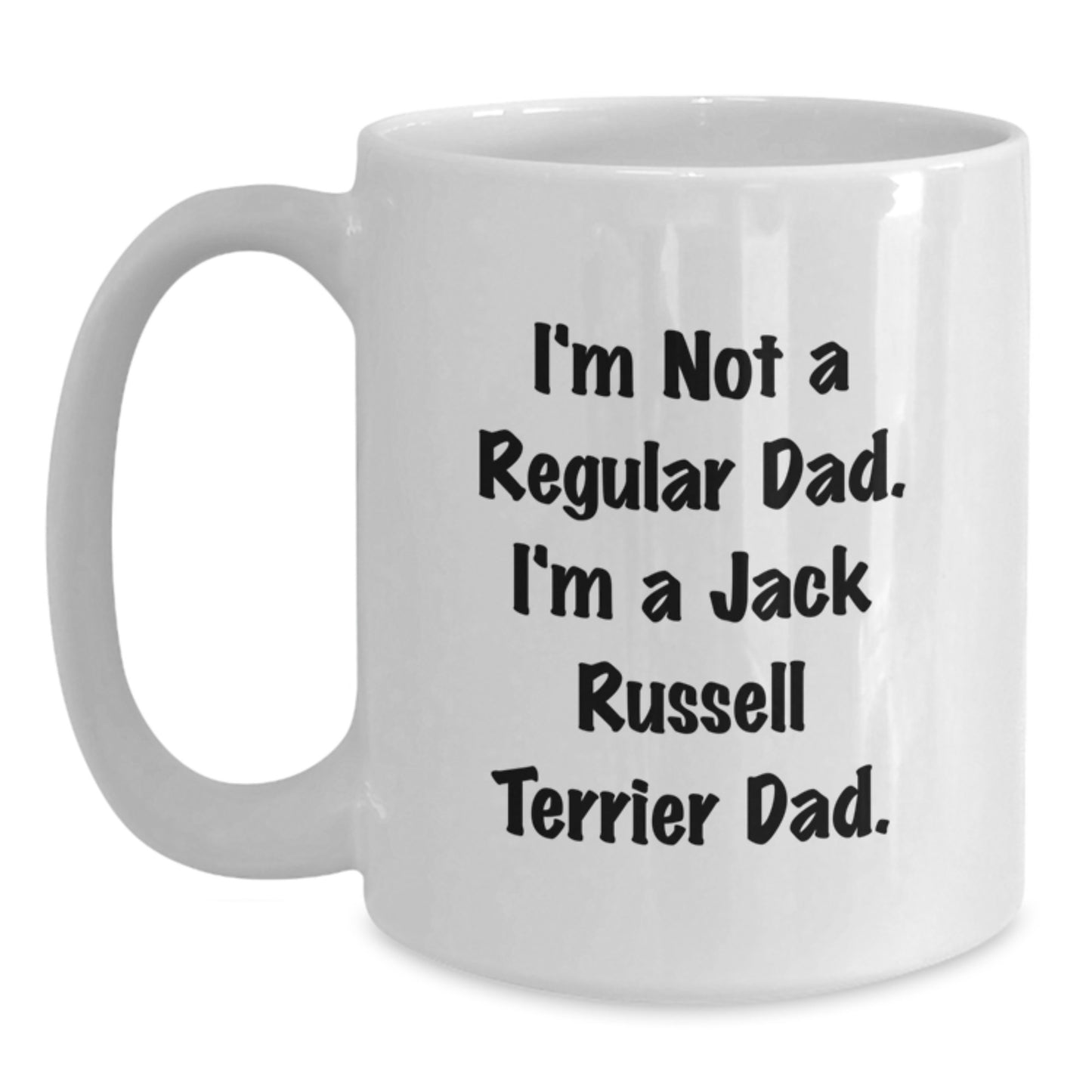 Funny Jack Russell Terrier Dog Dad Gifts for Men, White Coffee Mug, Unique Christmas Memorable Presents, Gifts from Dad to Jack Russell Terrier Lover - Main