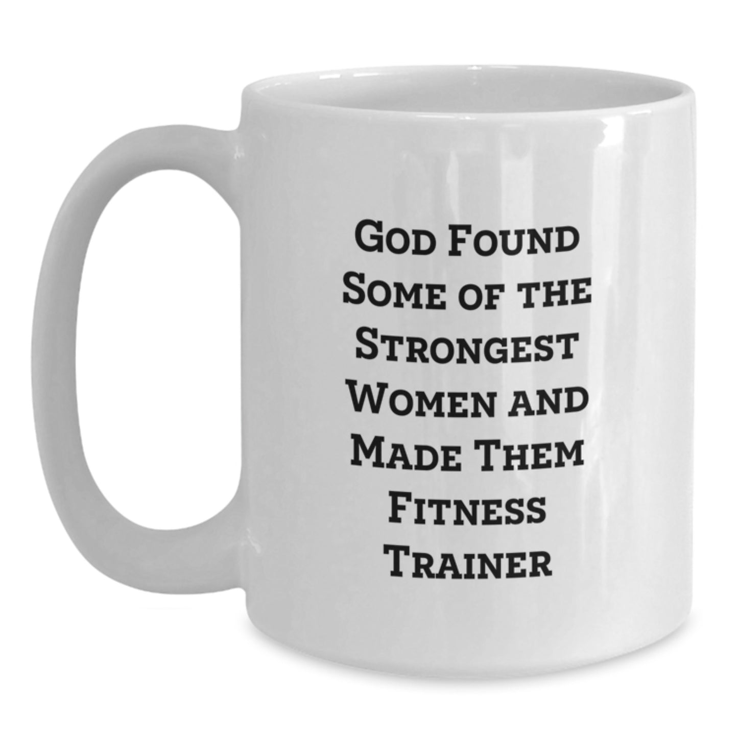 Funny Fitness Trainer Gifts from Men to Women Friends for Christmas Unique White Coffee Mug - Main