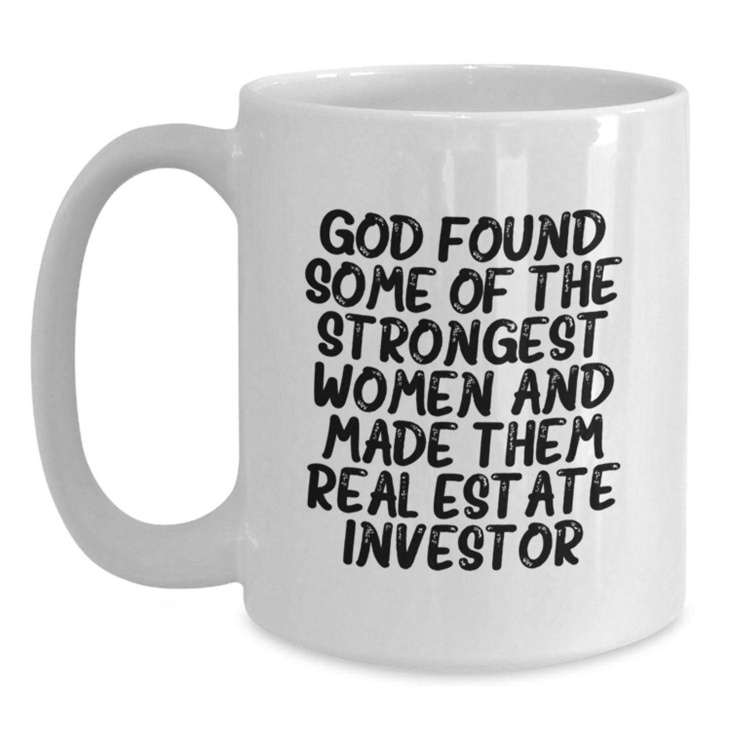 Funny Inspirational Gifts for Real Estate Investor Women, White Ceramic Coffee Mug, Christmas Unique Gifts from Men to Women - Main