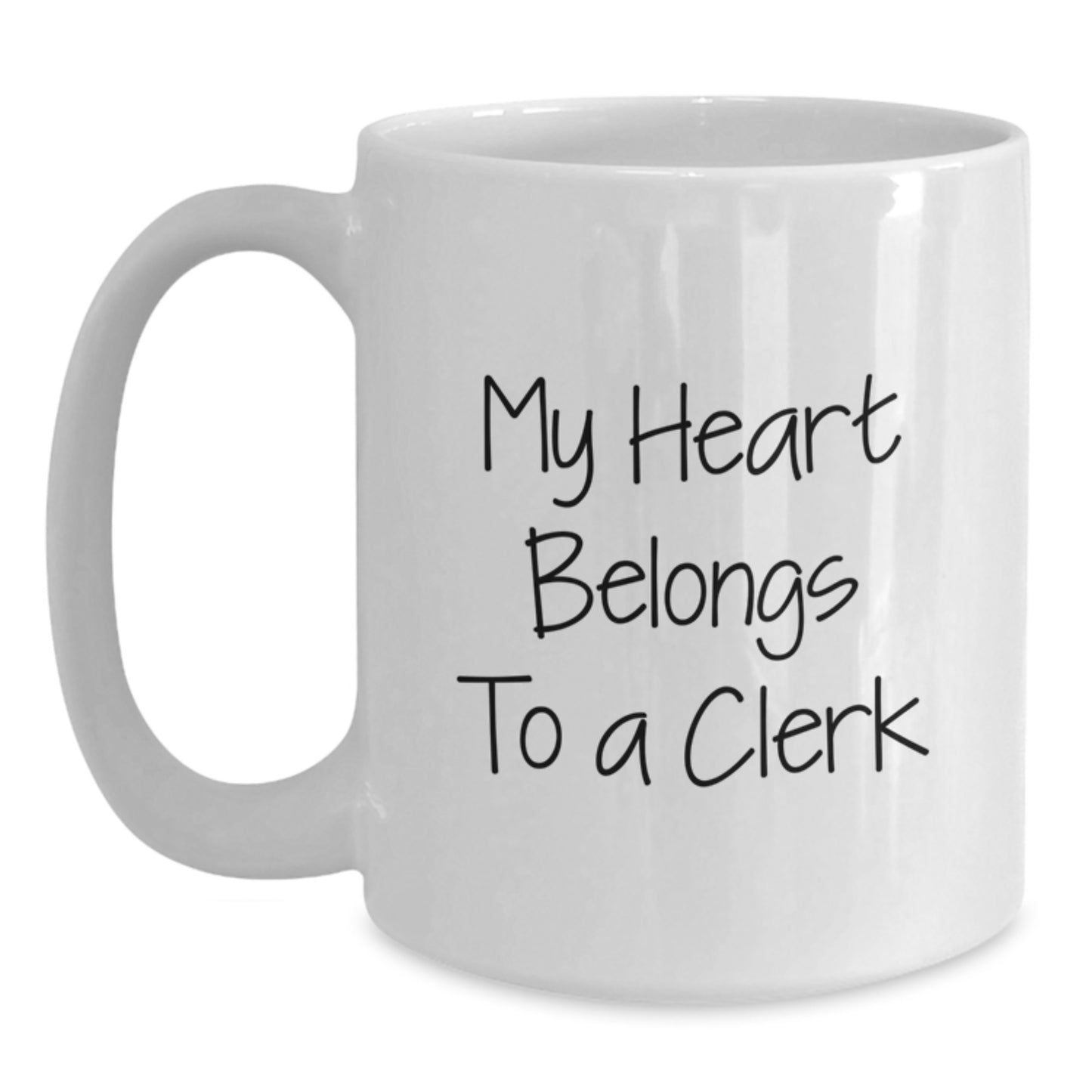 Funny Clerk Quote White Coffee Mug Gifts for Her from Friends, Unique Birthday Presents - Main