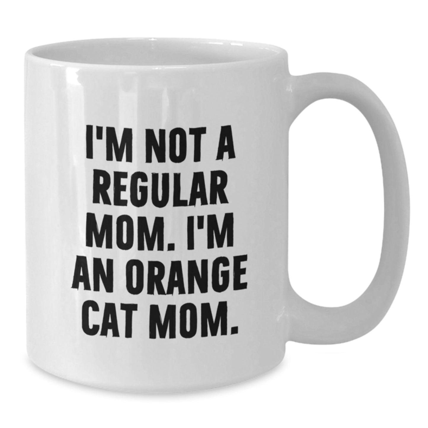 Funny Orange Cat Mom Gifts from Friends for Orange Cat Lovers on Birthday Unique Orange Cat Mug - Additional