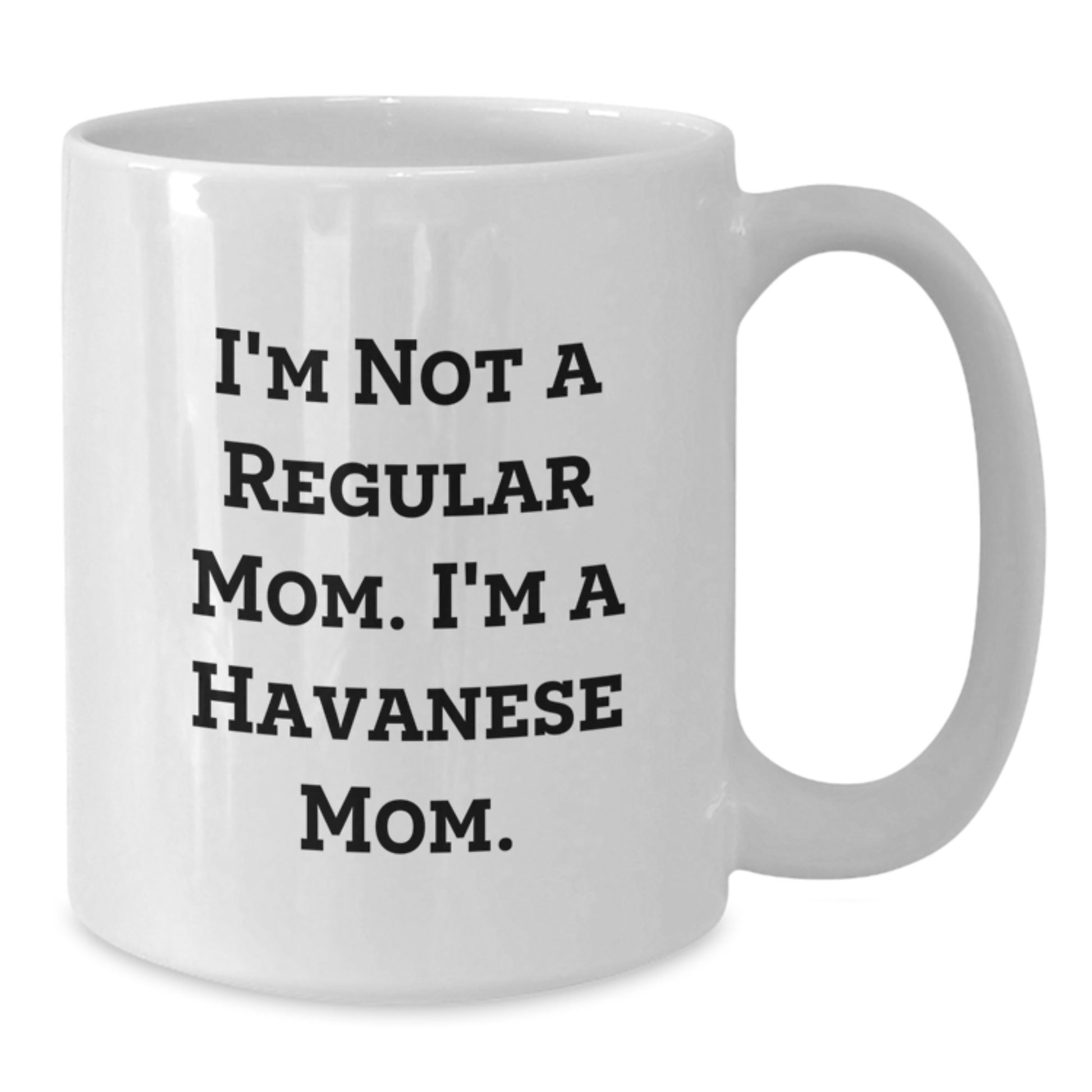 Havanese Dog Mom Gifts, Funny White Coffee Mug, 'I'm Not A Regular Mom. I'm A Havanese Mom' Quote, Birthday Unique Gifts from Family to Friends - Additional