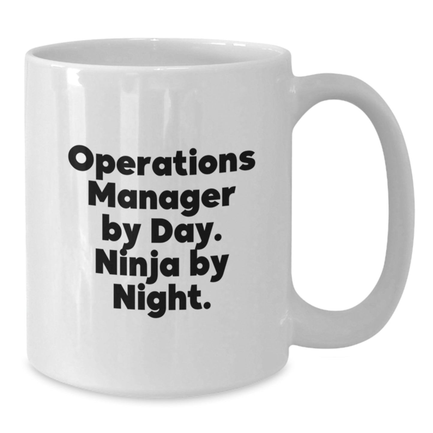 Operations Manager Ninja Gifts from Coworkers, White Coffee Mug for Operations Manager By Day, Funny Birthday Unique Gifts - Additional