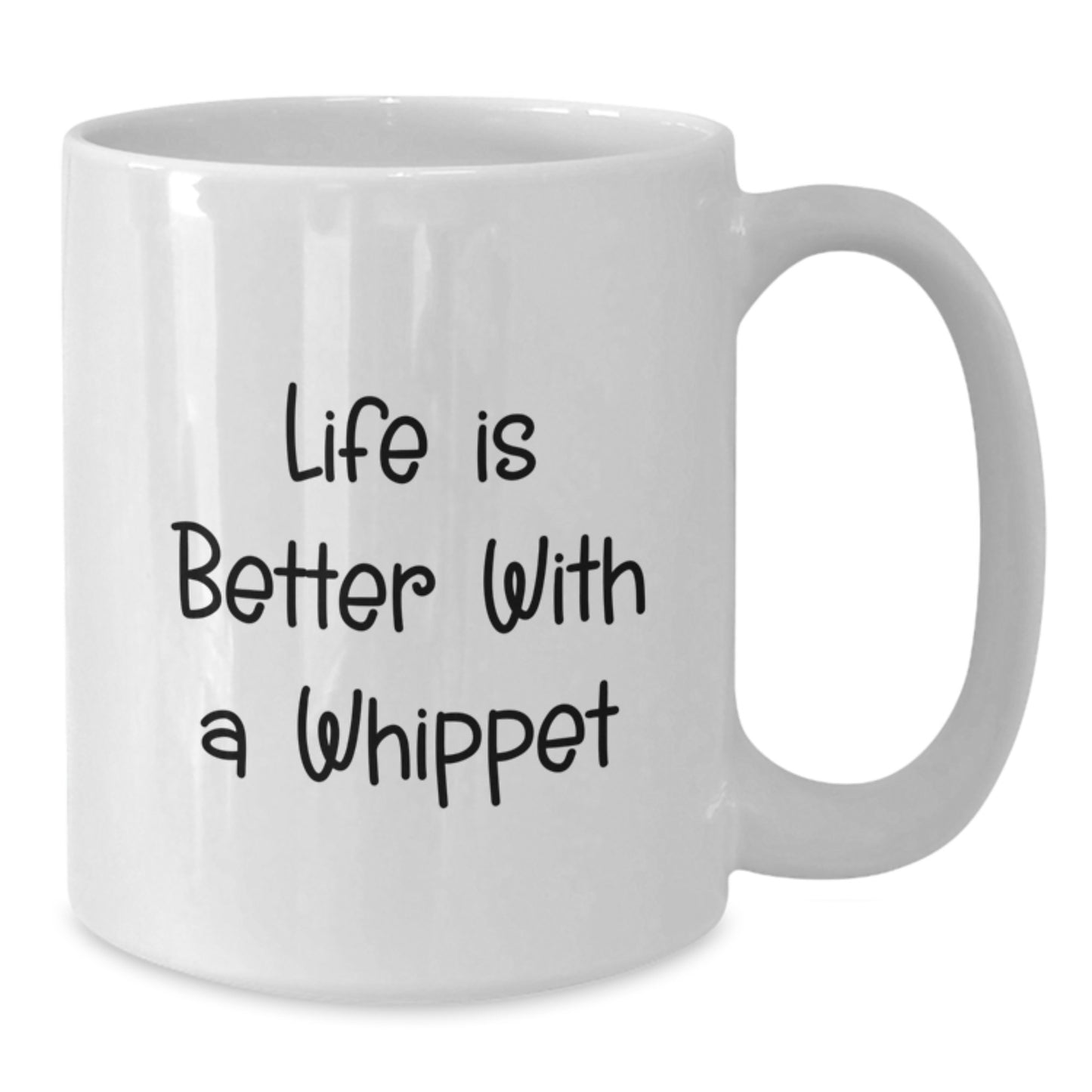Whippet Dog Lovers Funny Coffee Mugs Gifts for Friends and Family, Life Is Better With A Whippet, Birthday Unique Gifts from Men to Women - Additional