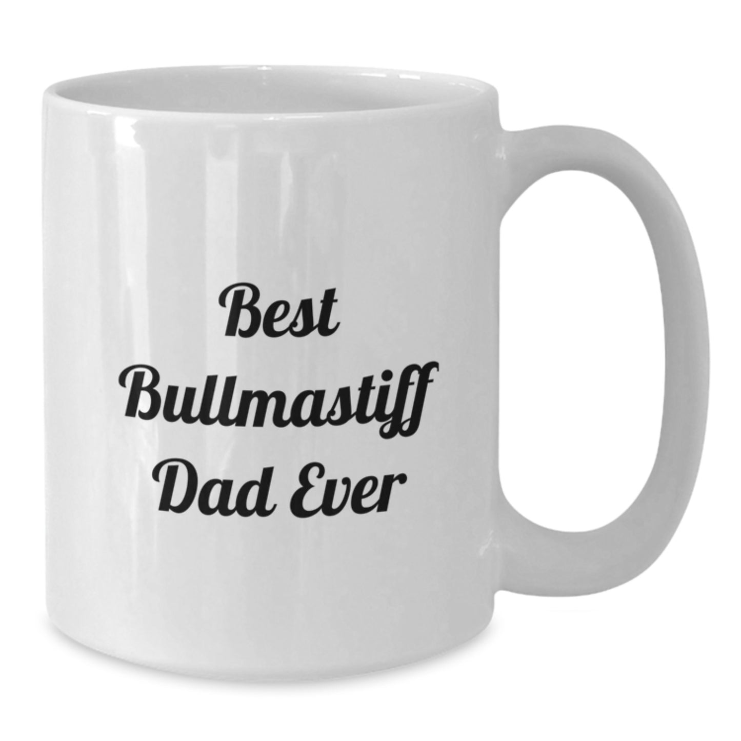 Funny Bullmastiff Dog Gifts for Men, Best Bullmastiff Dad Ever White Coffee Mug, Graduation Unique Gifts from Dad to Son - Additional