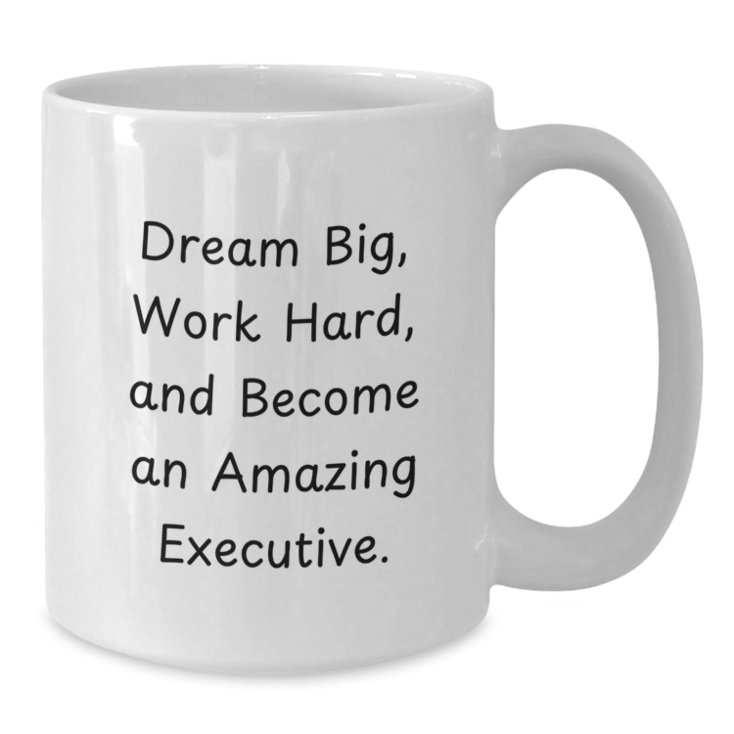 Executive White Coffee Mug, Funny Inspirational Gifts for Men, Women, Friends, and Family from Coworkers - Additional