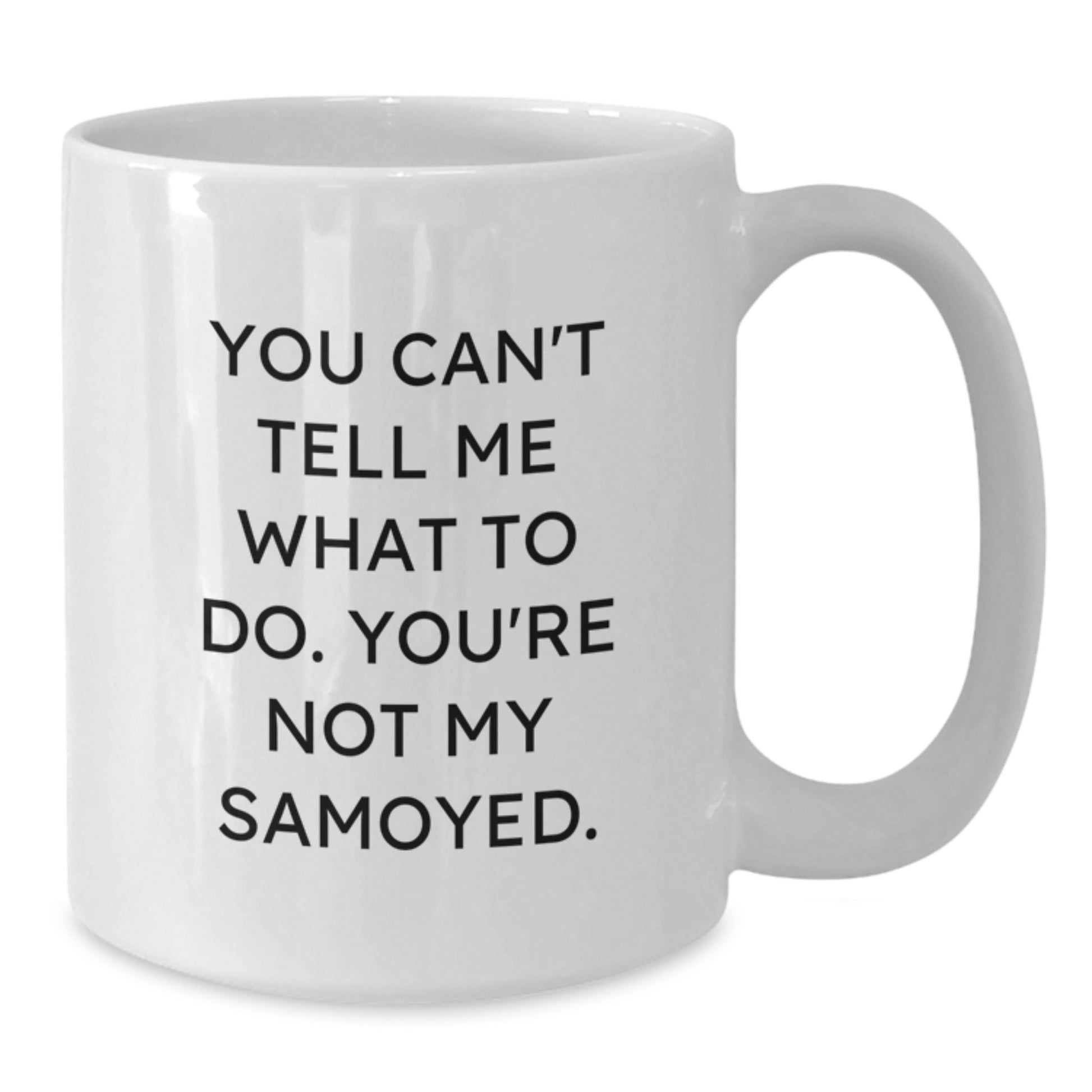 Samoyed Dog Lovers Gifts Funny White Coffee Mug You Can't Tell Me What To Do, Gifts from Friends and Family for Birthday - Additional