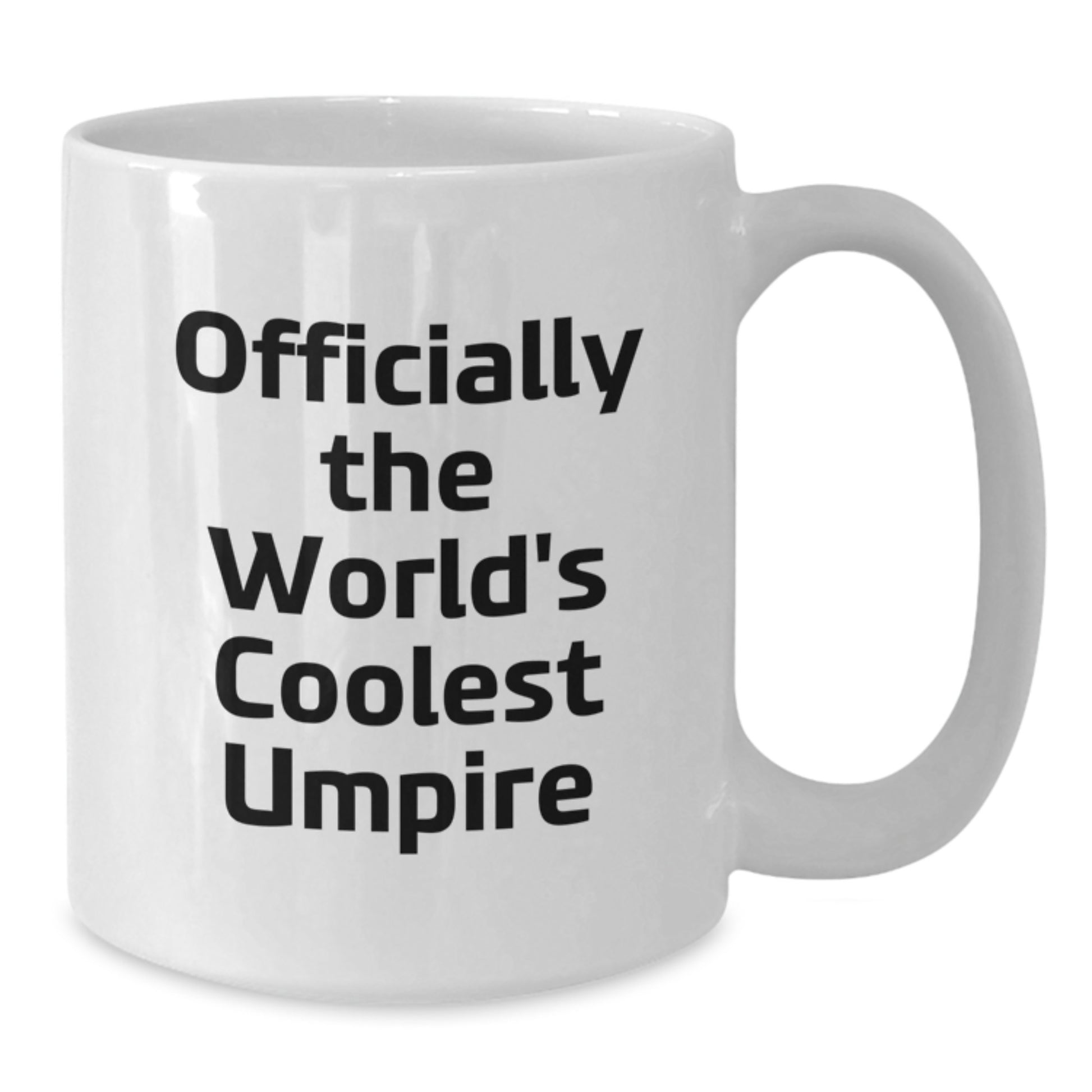 Umpire Gifts for Men, Christmas Unique Umpire Mugs, Funny Quote - 'Officially The World's Coolest Umpire' - Additional