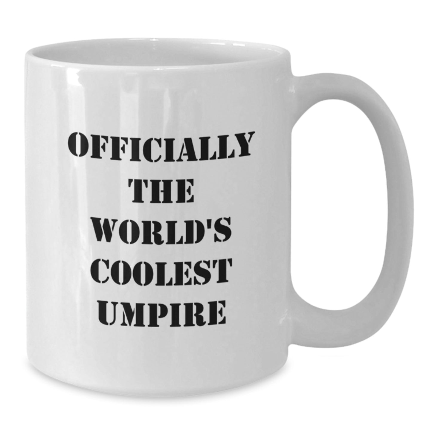 Funny Umpire Gifts for Him, Officially the World's Coolest Umpire White Coffee Mug for Christmas Unique Gifts from Friends or Family - Additional