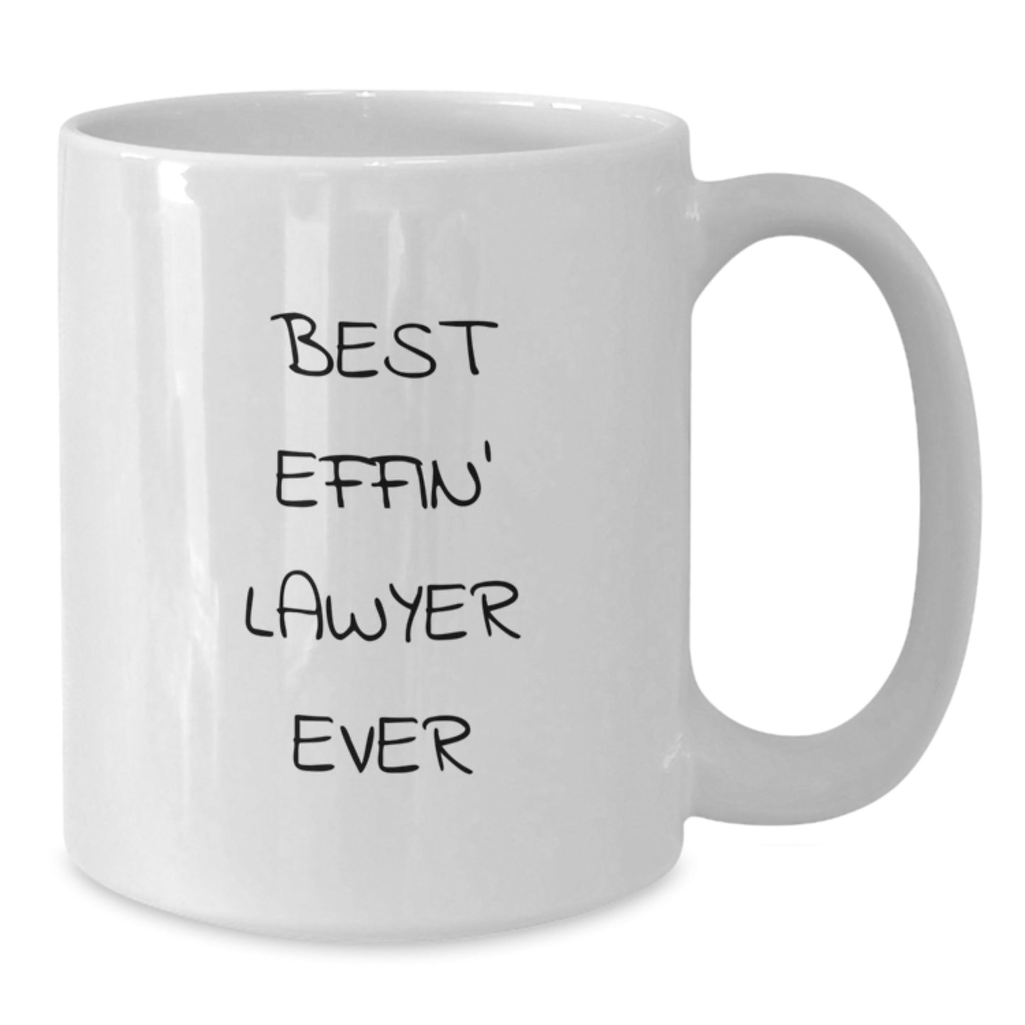 Funny Lawyer Gifts from Friends to Lawyer, White Coffee Mugs for Lawyer, Best Effin' Lawyer Ever Christmas Unique Gifts - Additional