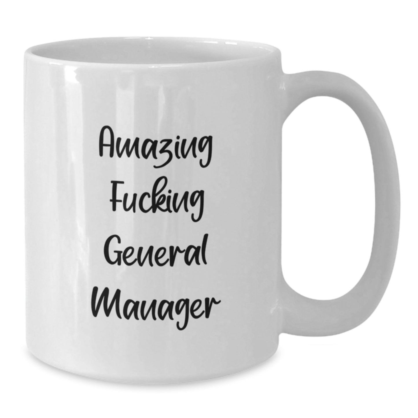 Funny General Manager Gifts, White Coffee Mugs, for Men, by General Manager Lovers, Christmas Unique Presents, Amazing 'F--king' General Manager - Additional