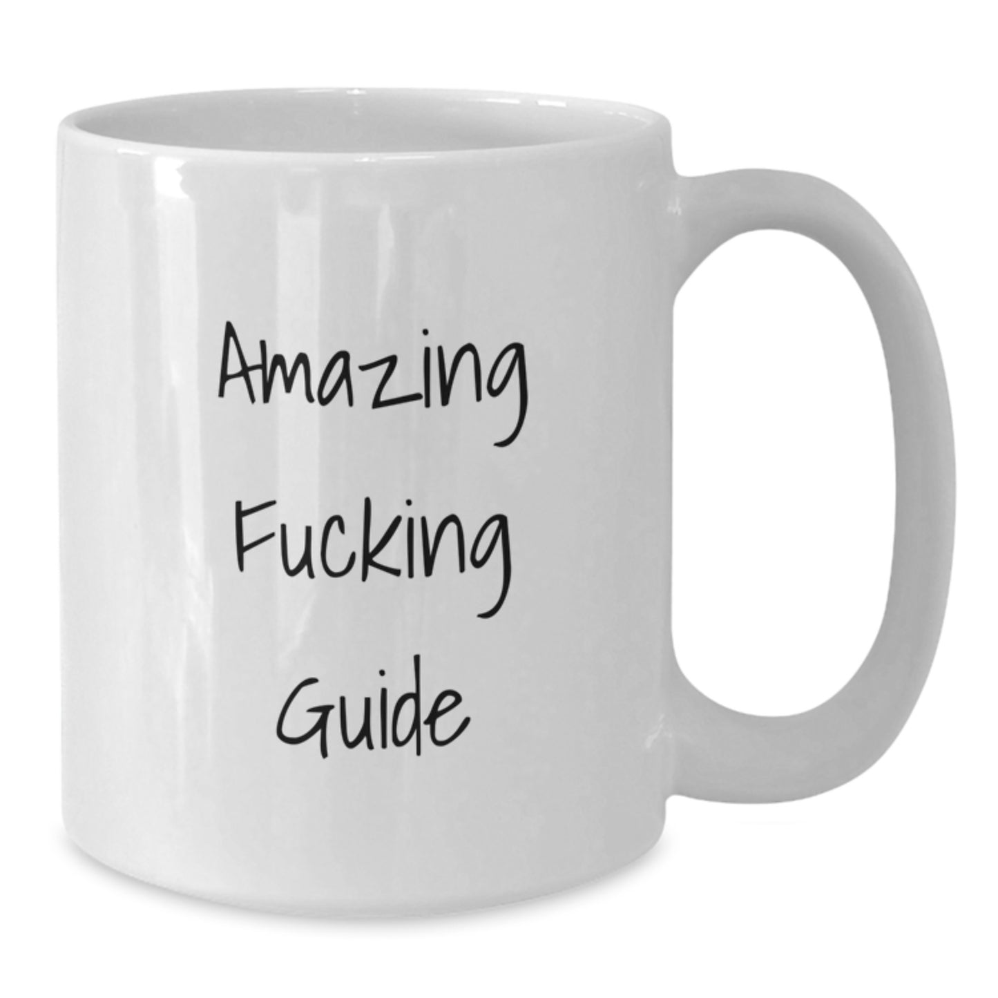 Funny Guide Gifts for Friends, Christmas Unique Guide Mugs - White Coffee Mug with Amazing F--king Guide Quote - Additional