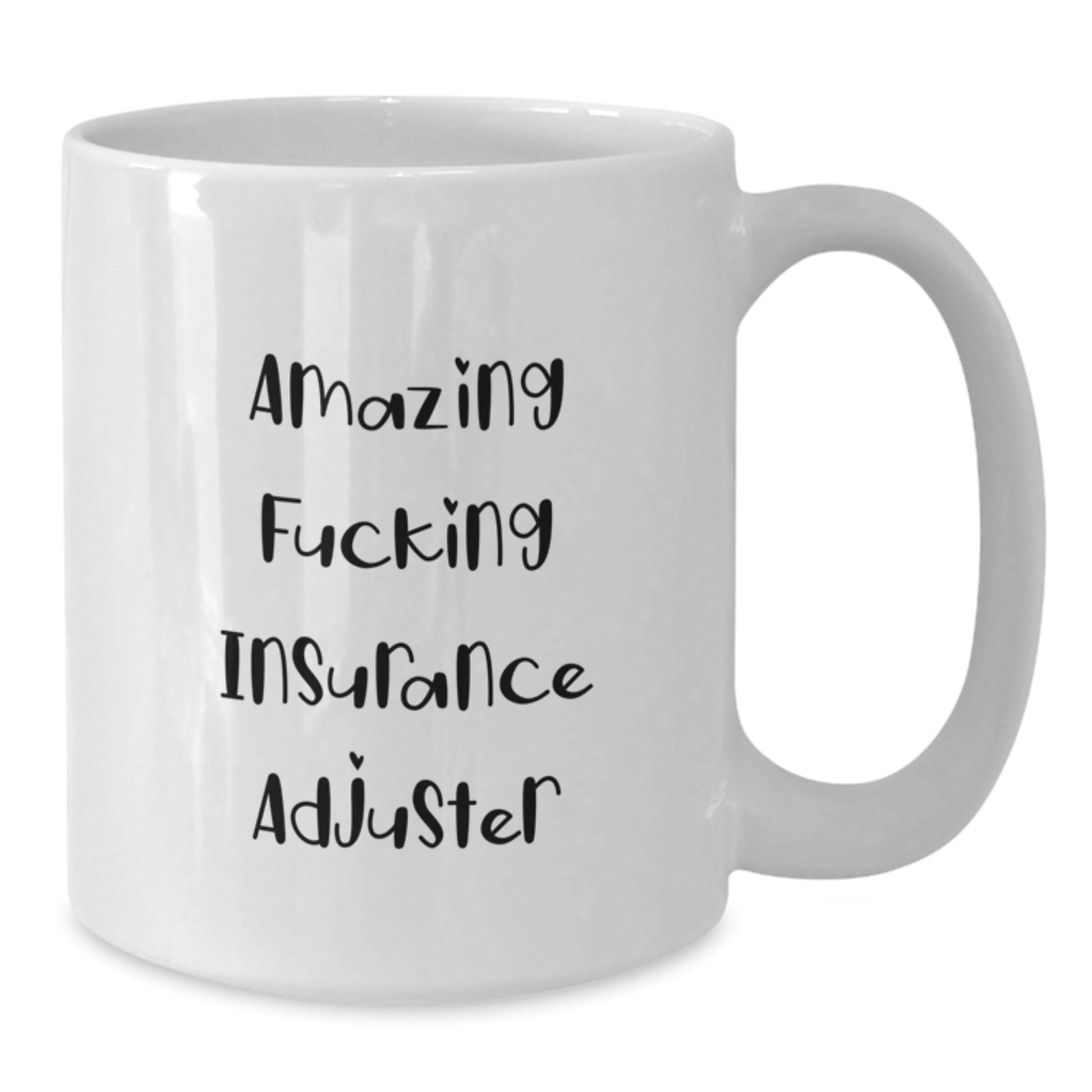 Funny Insurance Adjuster Gifts for Men, White Coffee Mug, 'Amazing F--king' Quote from Insurance Adjusters, Christmas Unique Gifts from Friends - Additional
