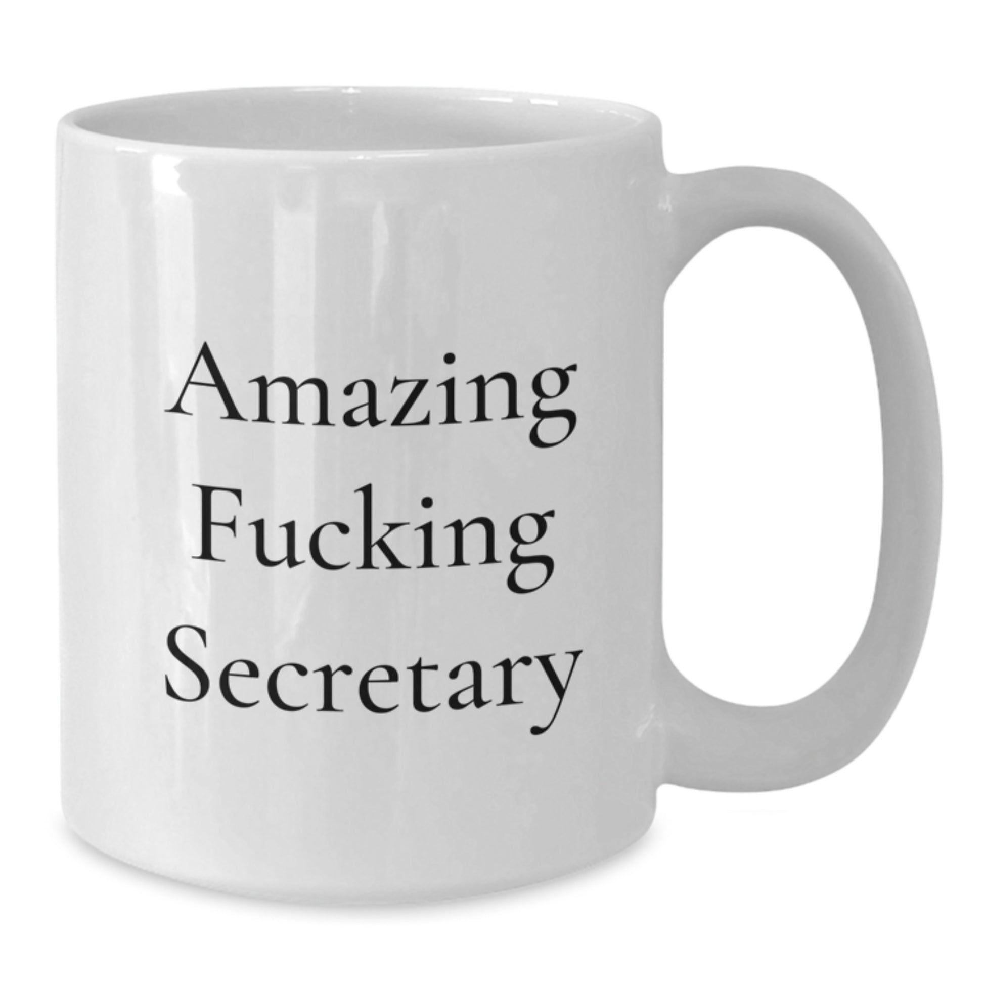 Funny Gifts for Secretary White Coffee Mug from Friends, Amazing Quote, Unique Christmas Unique Gifts for Coworkers - Additional