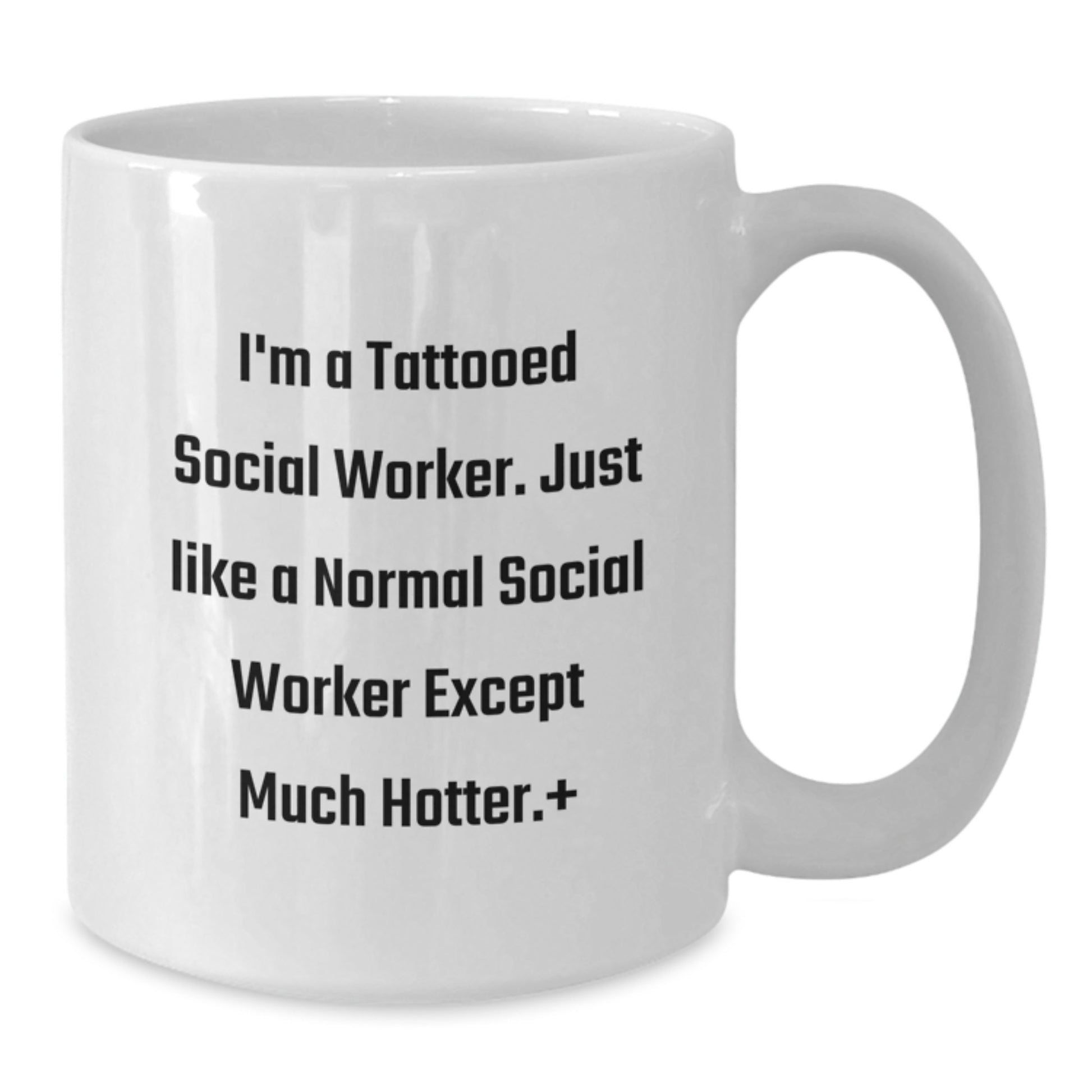 Funny Social Worker Christmas Unique Gifts from Friends to Social Workers - White Coffee Mug - Social Worker Humor - Additional