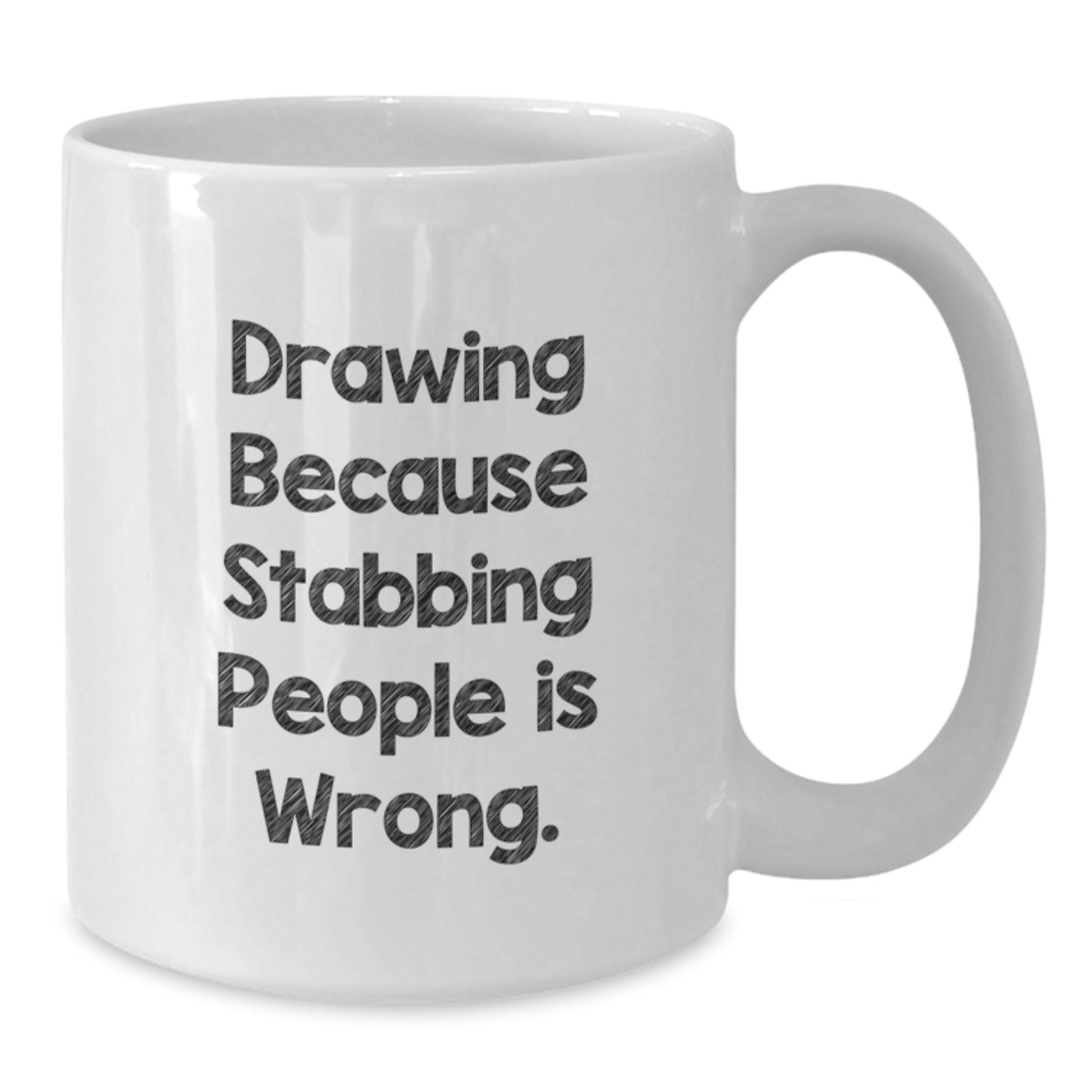 Funny Drawing Gifts from Friends, Unique White Coffee Mugs for Drawing Lovers, Christmas Unique Gifts - Additional