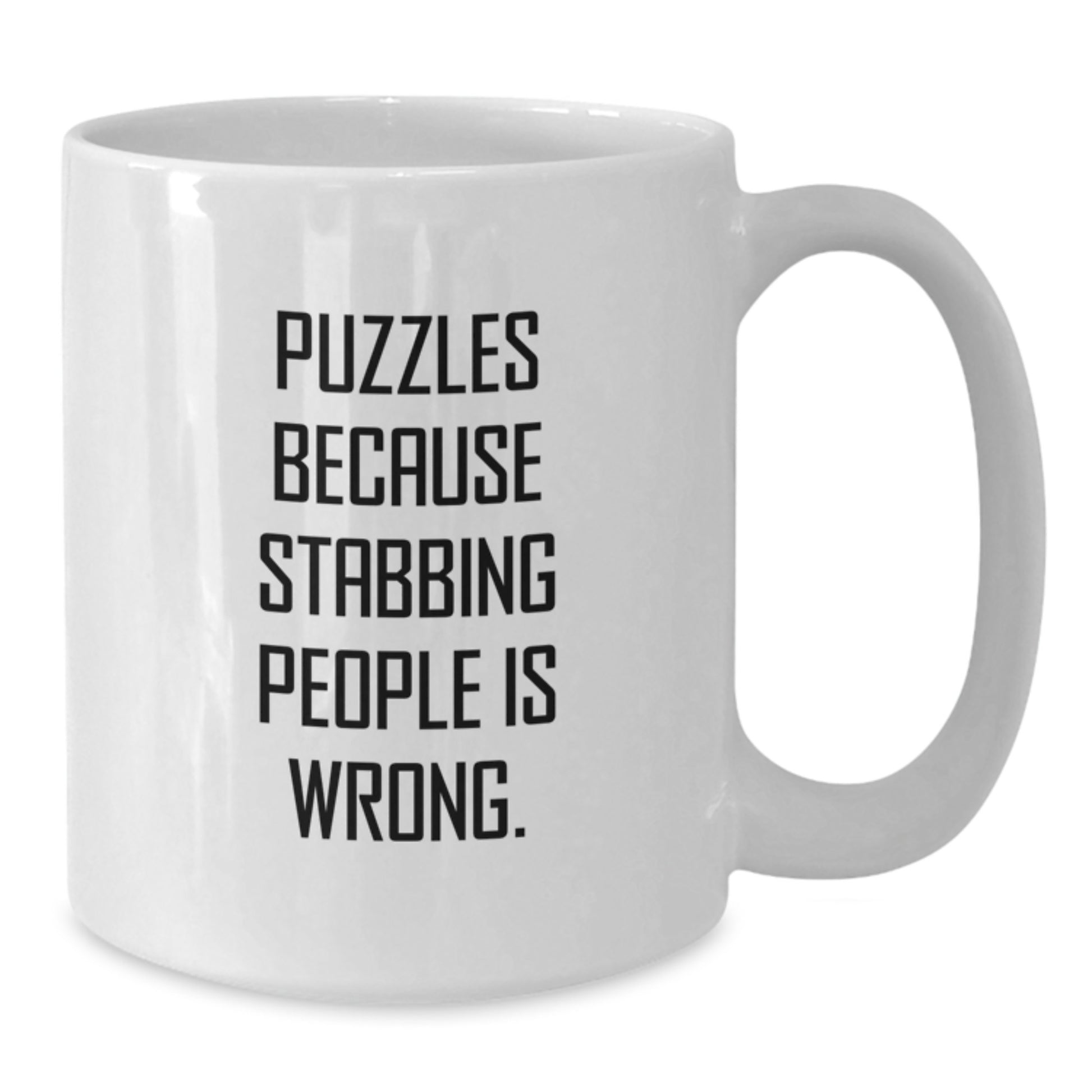 Funny Puzzles Gifts for Men Funny White Coffee Mug, Puzzles Lover, Christmas Unique Gifts from Friends - Additional