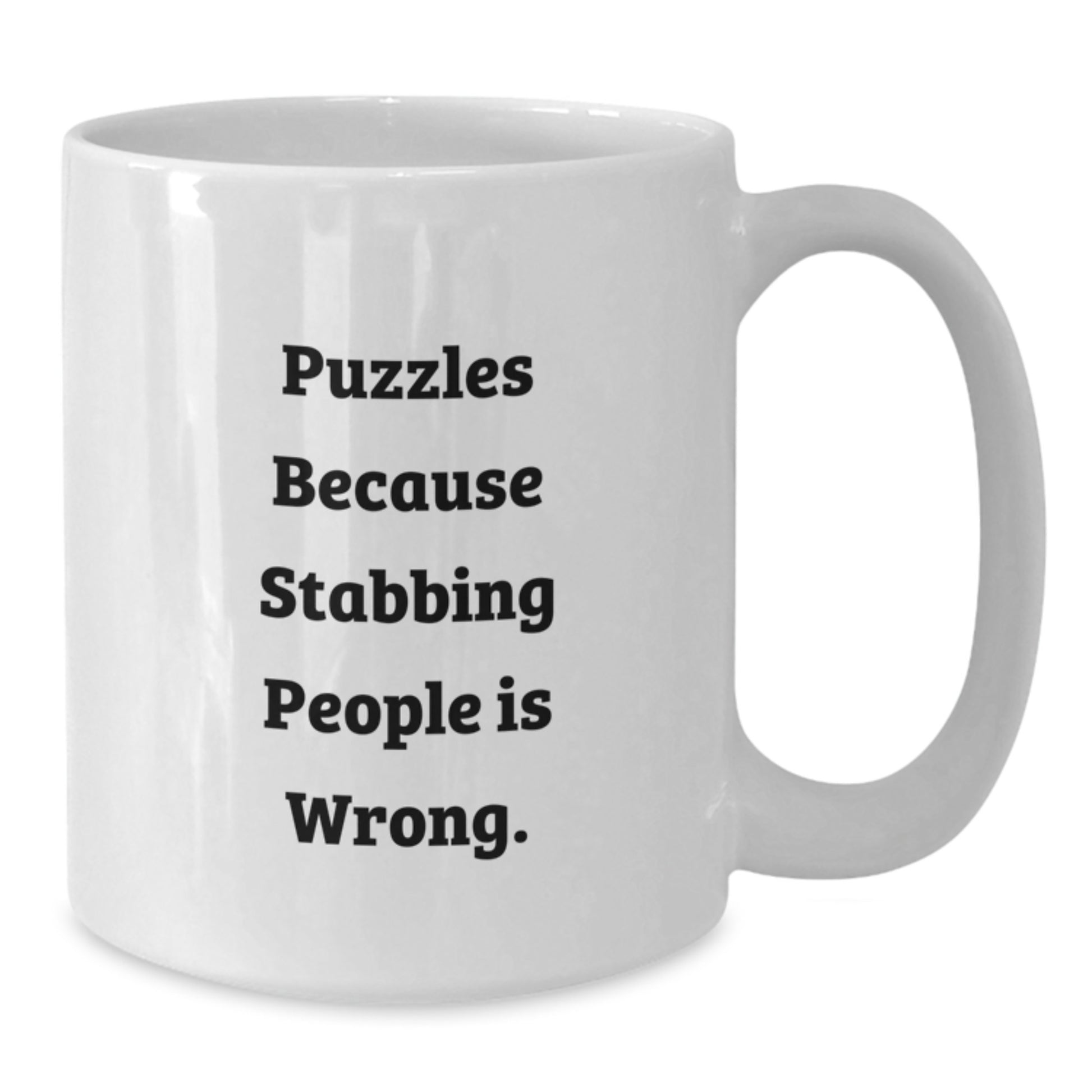 Puzzles Christmas Unique Gifts for Friends, Funny Coffee Mugs, White Ceramic Mug for Puzzles Enthusiasts - Gifts from Men - Additional