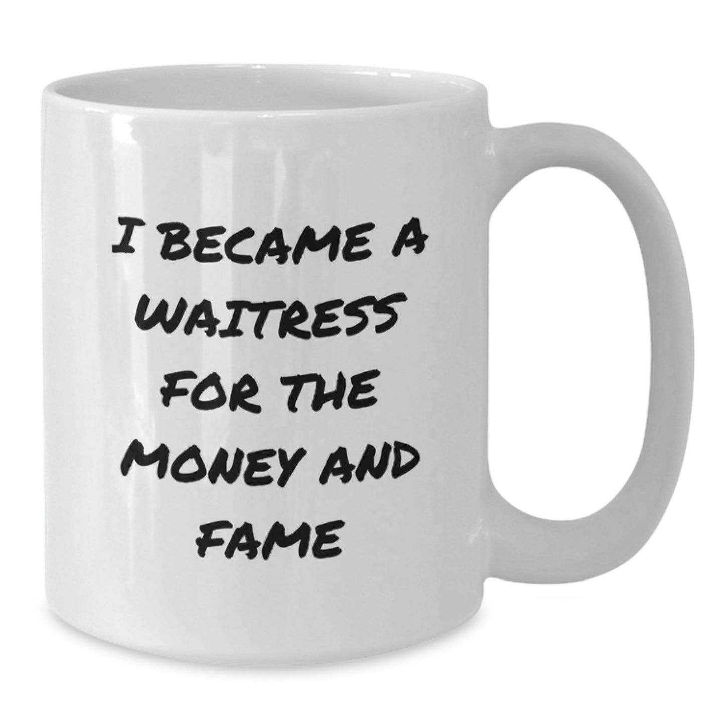 Funny Waitress White Coffee Mug Gifts from Men to their Favorite Waitress for Christmas - Unique Christmas Unique Gifts for Waitress - Additional