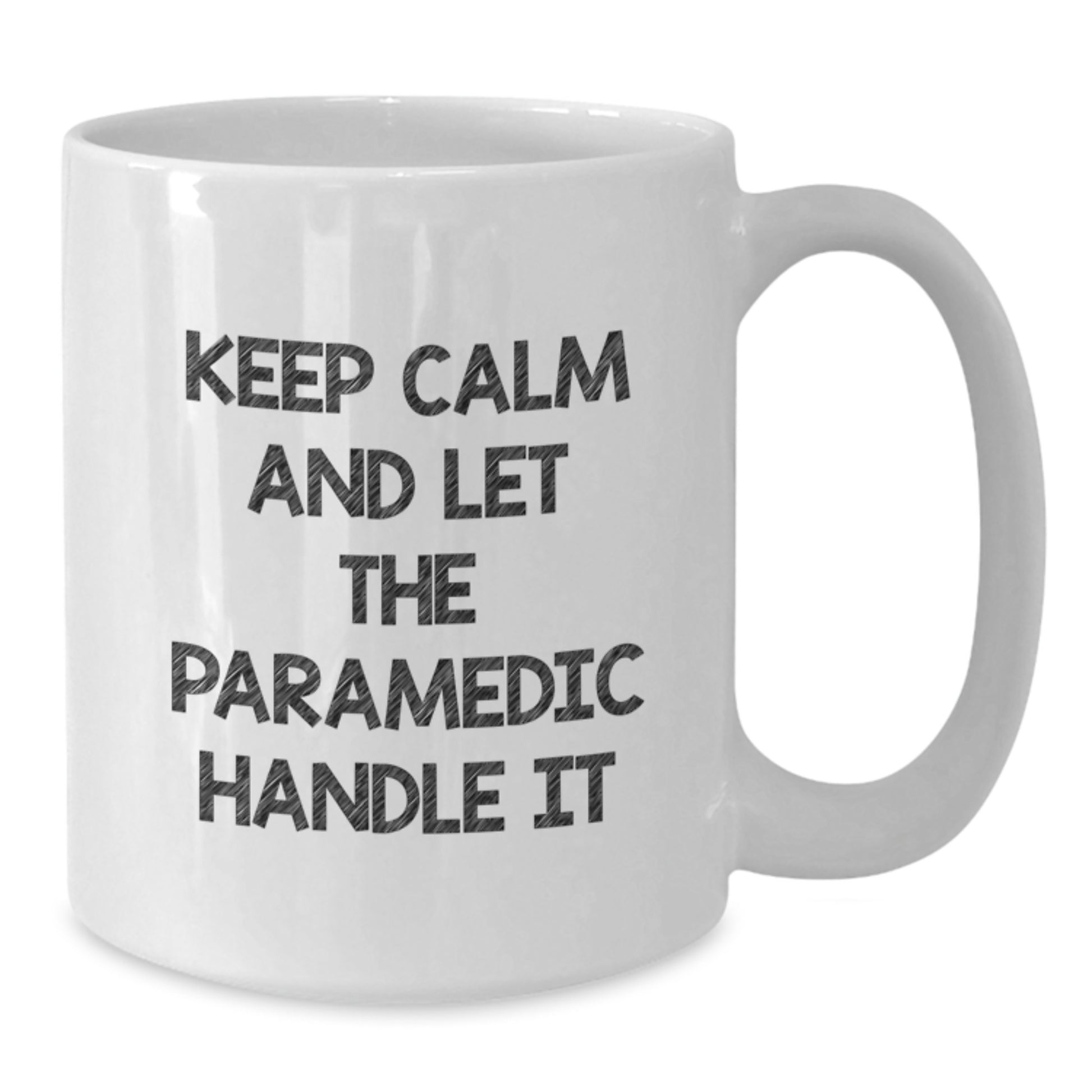 Funny Rescue Worker Gifts from Friends, White Coffee Mug, Keep Calm And Let The Rescue Worker Handle It, Christmas Unique Gifts for Rescue Worker Men - Additional