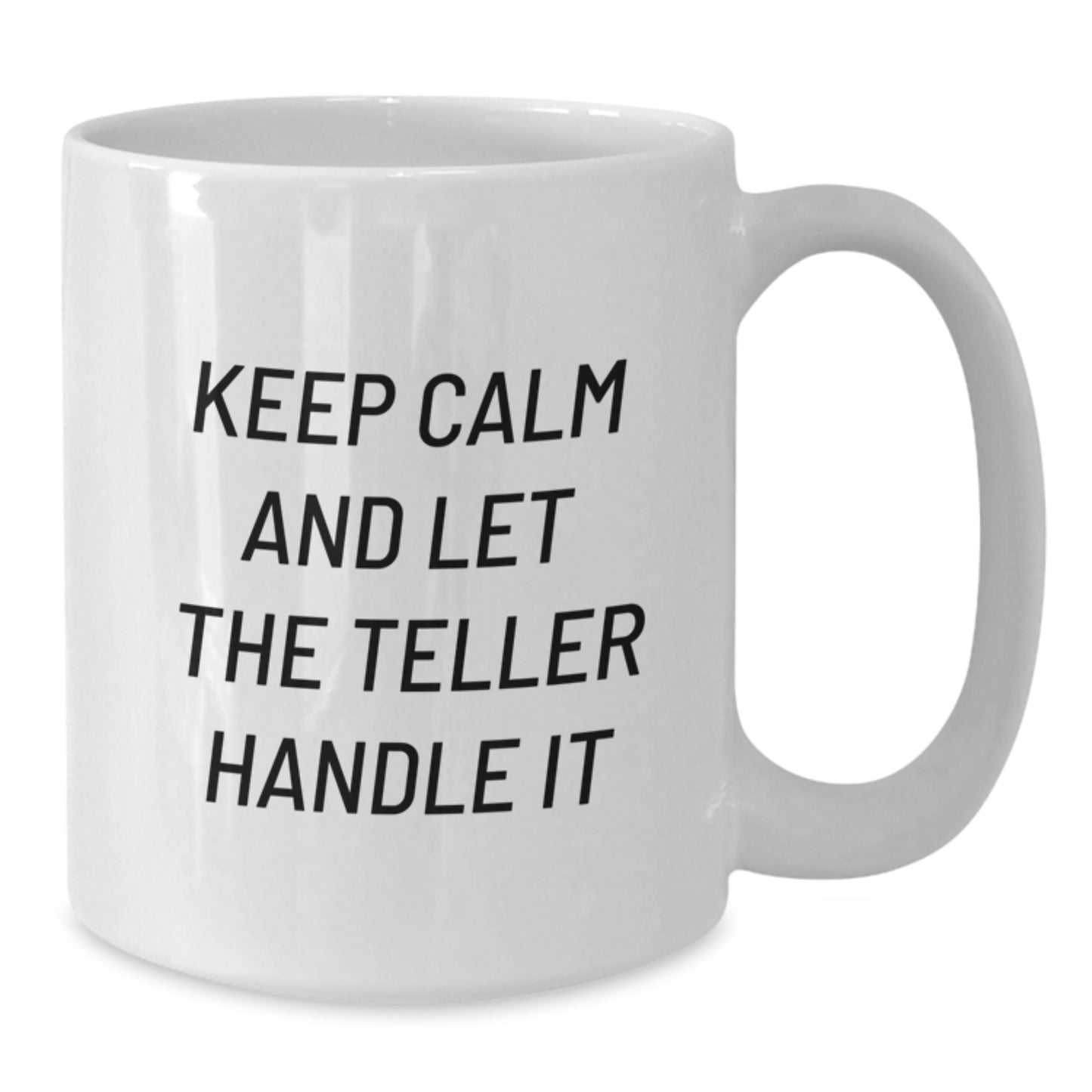 Cute Teller Gifts for Men Women from Friends Family - White Coffee Mug for Christmas Unique Presents - Additional