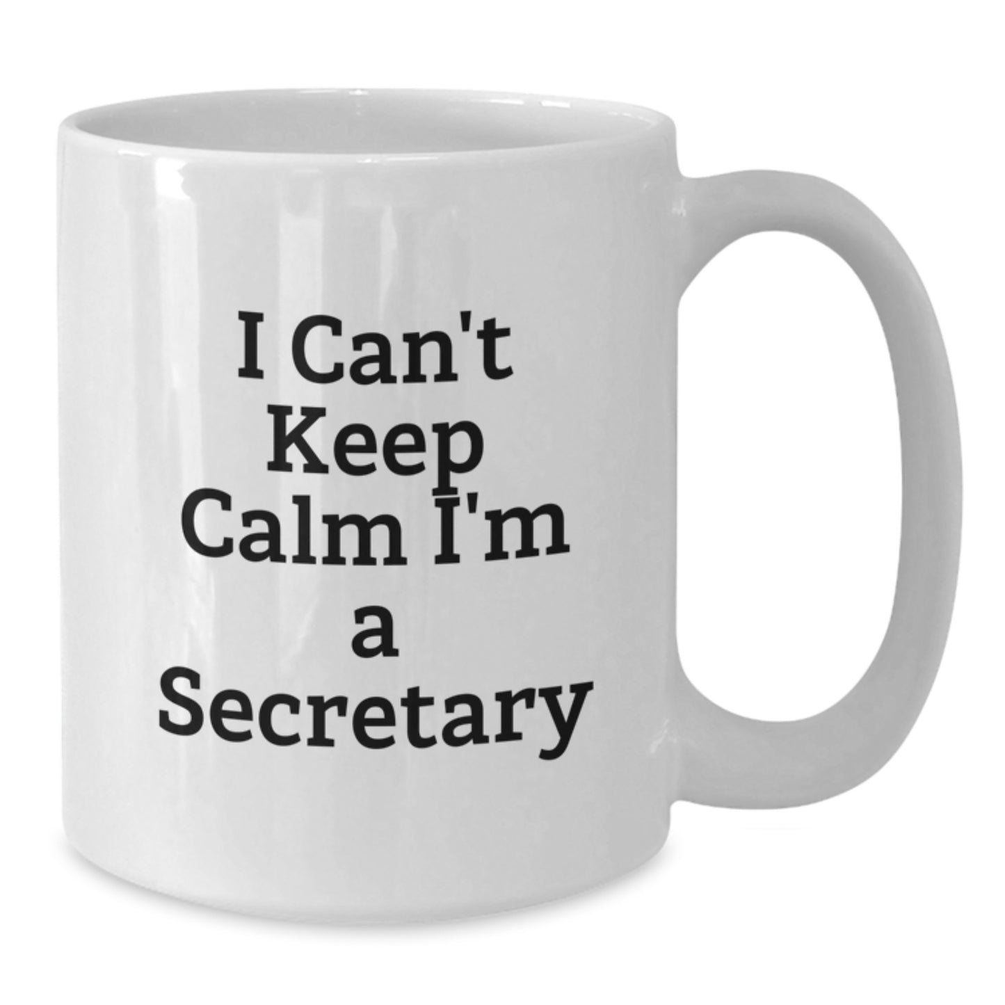 Funny Gifts from Friends or Family for Secretary I Can't Keep Calm White Coffee Mugs Christmas Unique Office Decor - Additional