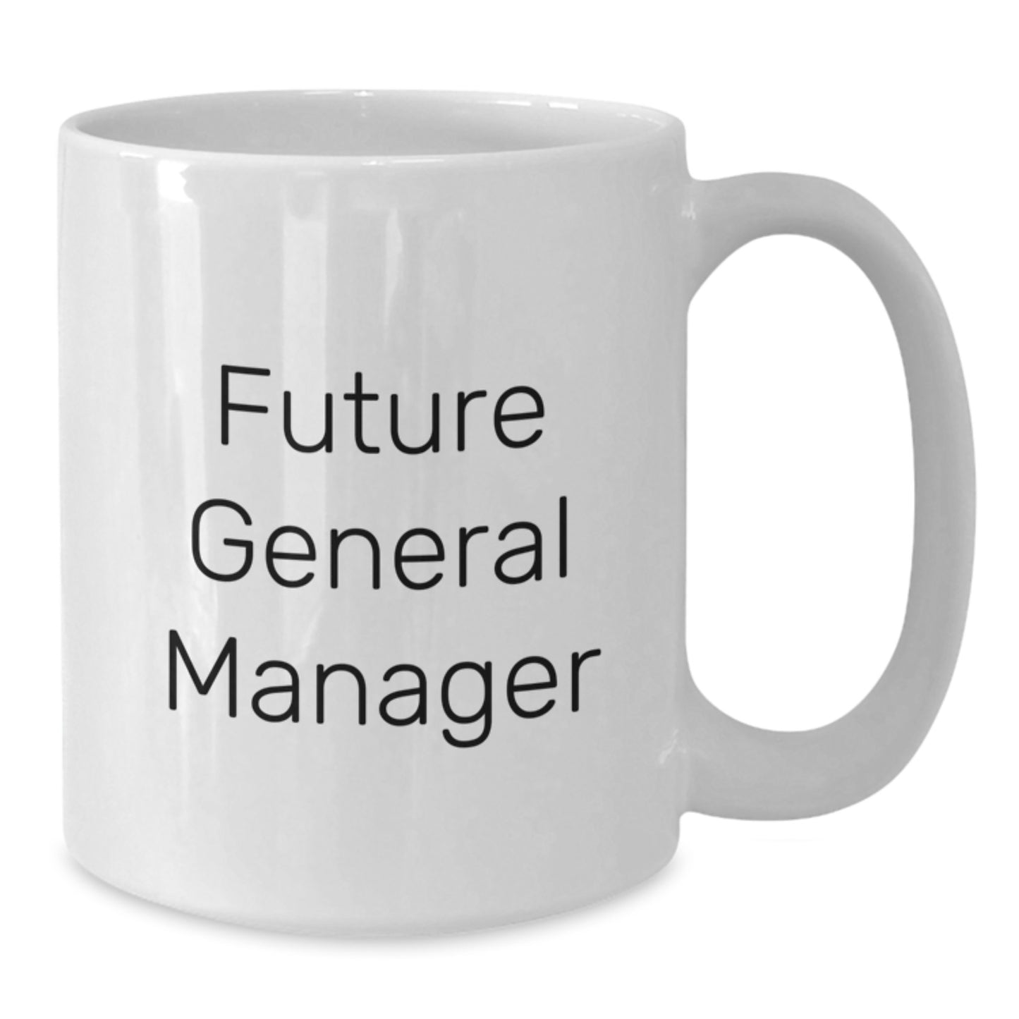 Funny General Manager Gifts from Friends - Future General Manager White Coffee Mug, Birthday Unique Present - Additional