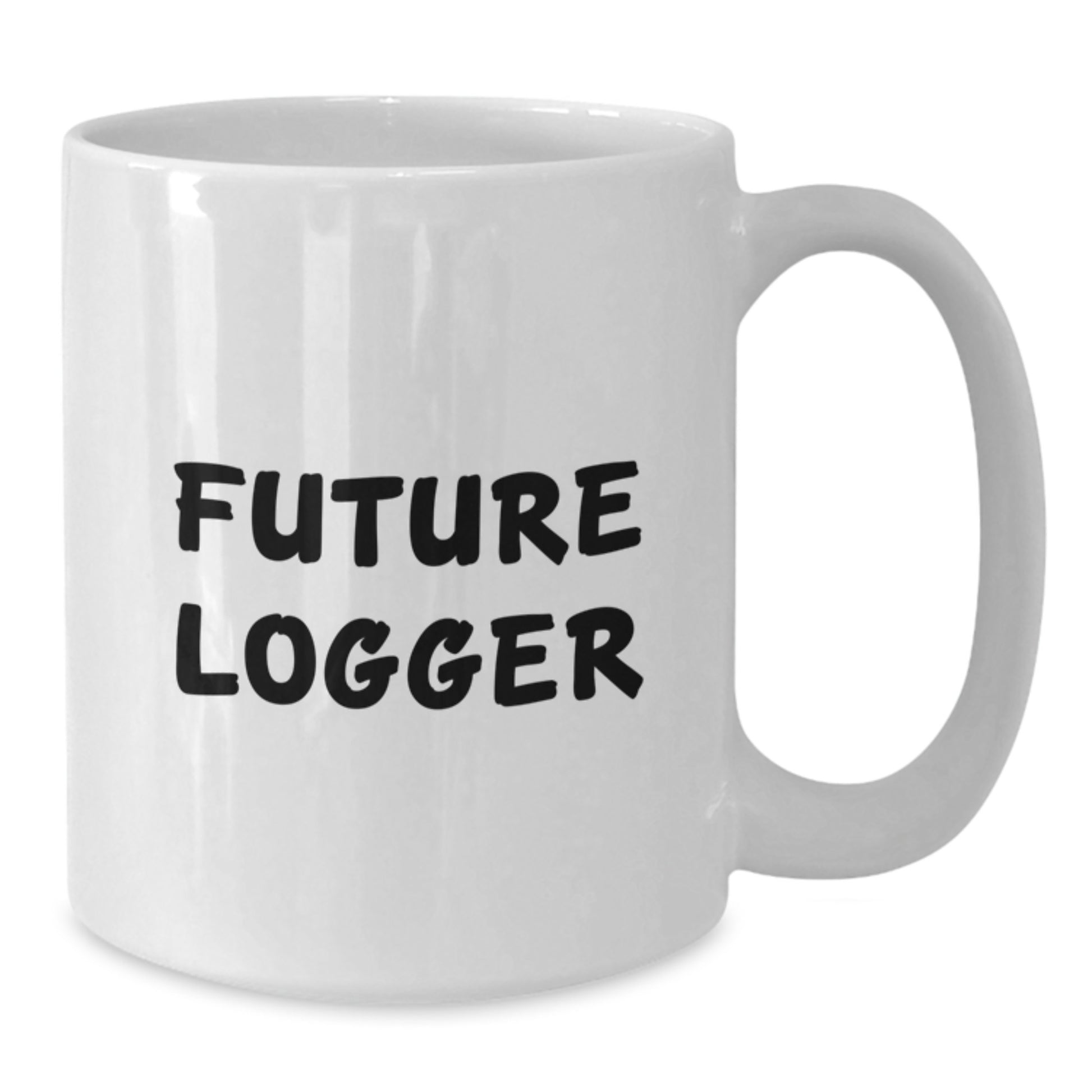 Funny Future Logger Gifts from Friends, White Coffee Mug for Logger Enthusiasts, Christmas Unique Gifts - Additional