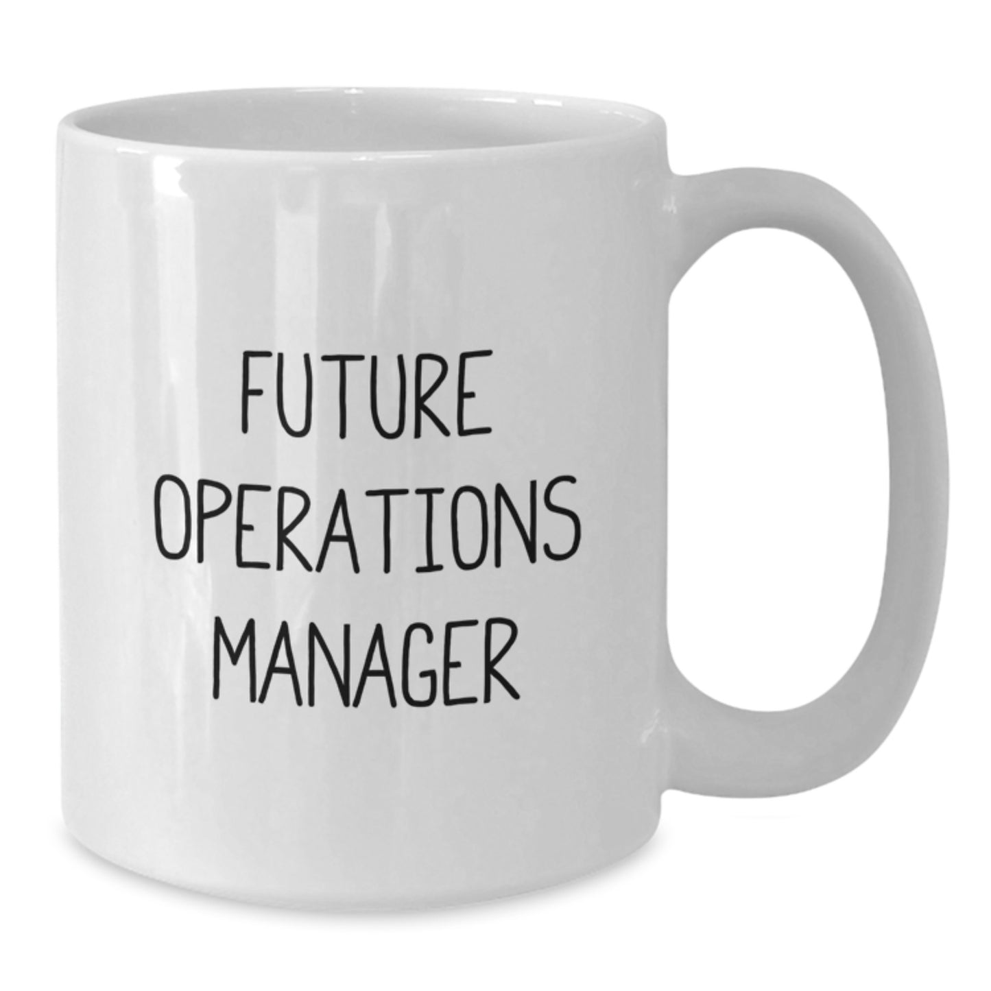 Funny Operations Manager White Coffee Mug Gifts from Friends for Birthday - 'Future Operations Manager' Quote - Additional