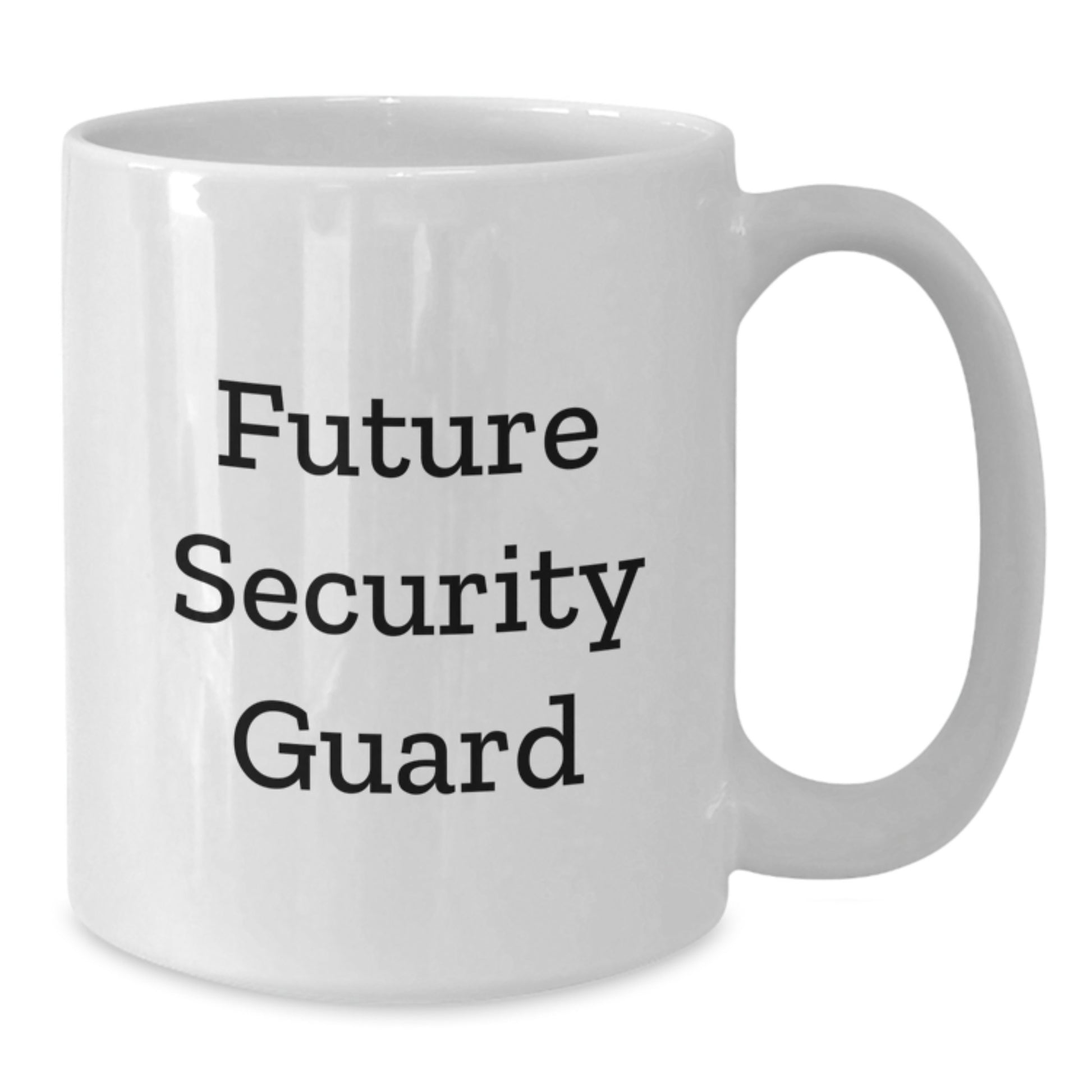 Funny Future Security Guard White Coffee Mugs Gifts for Men from Friends at Christmas Unique Gifts - Additional